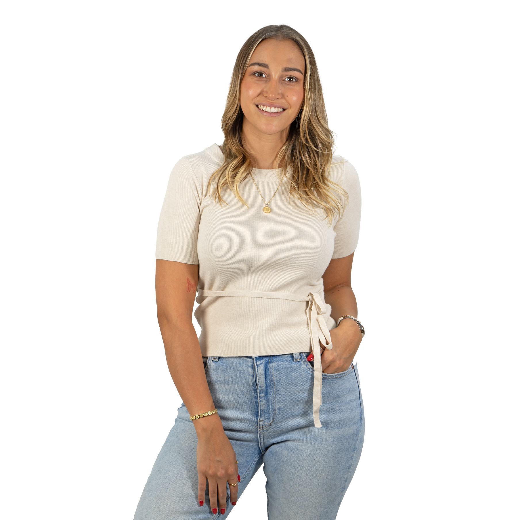 Polera lanilla manga corta invierno lazo colores 11