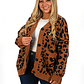 Cárdigan Mujer botones Oversize Animal print colores - Miniatura 2