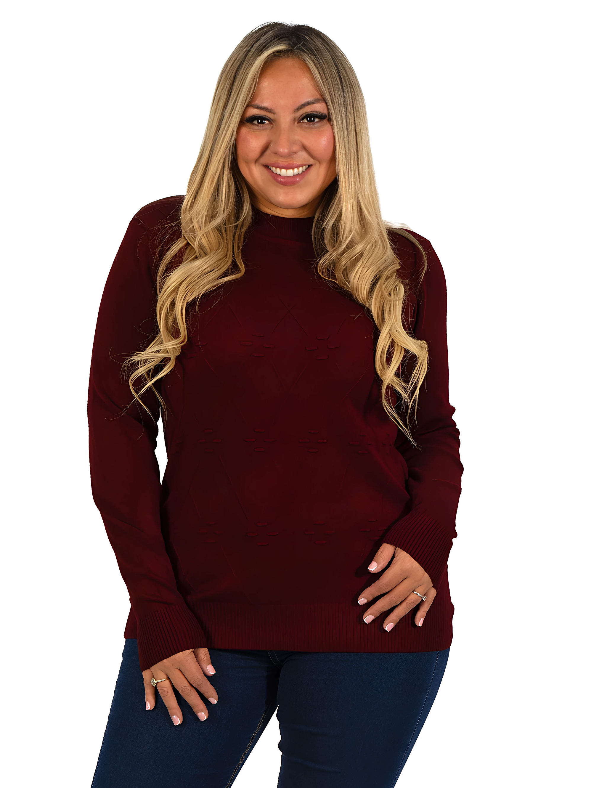 Sweater básico mujer colores Extra linda Rombo 5