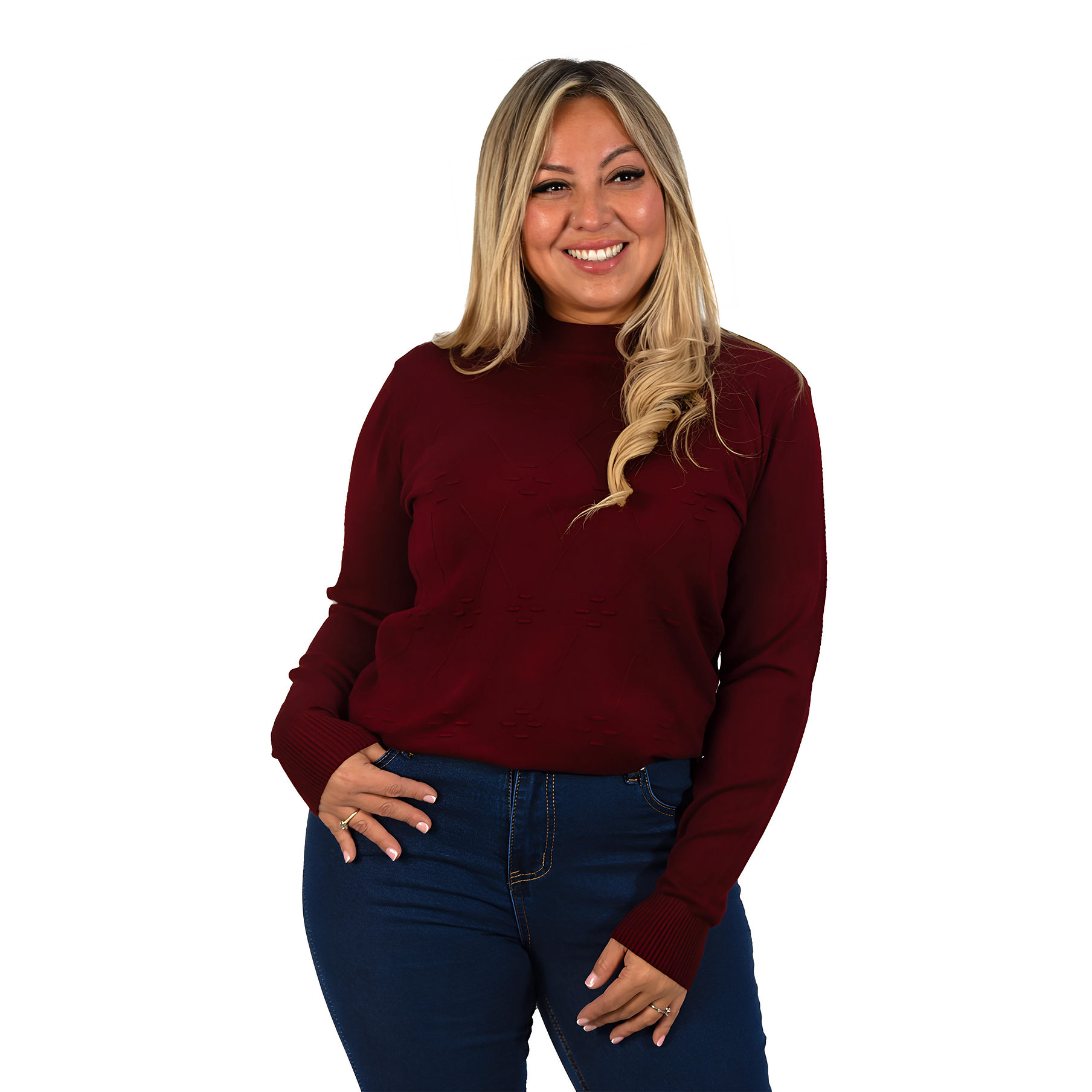 Sweater básico mujer colores Extra linda Rombo 6