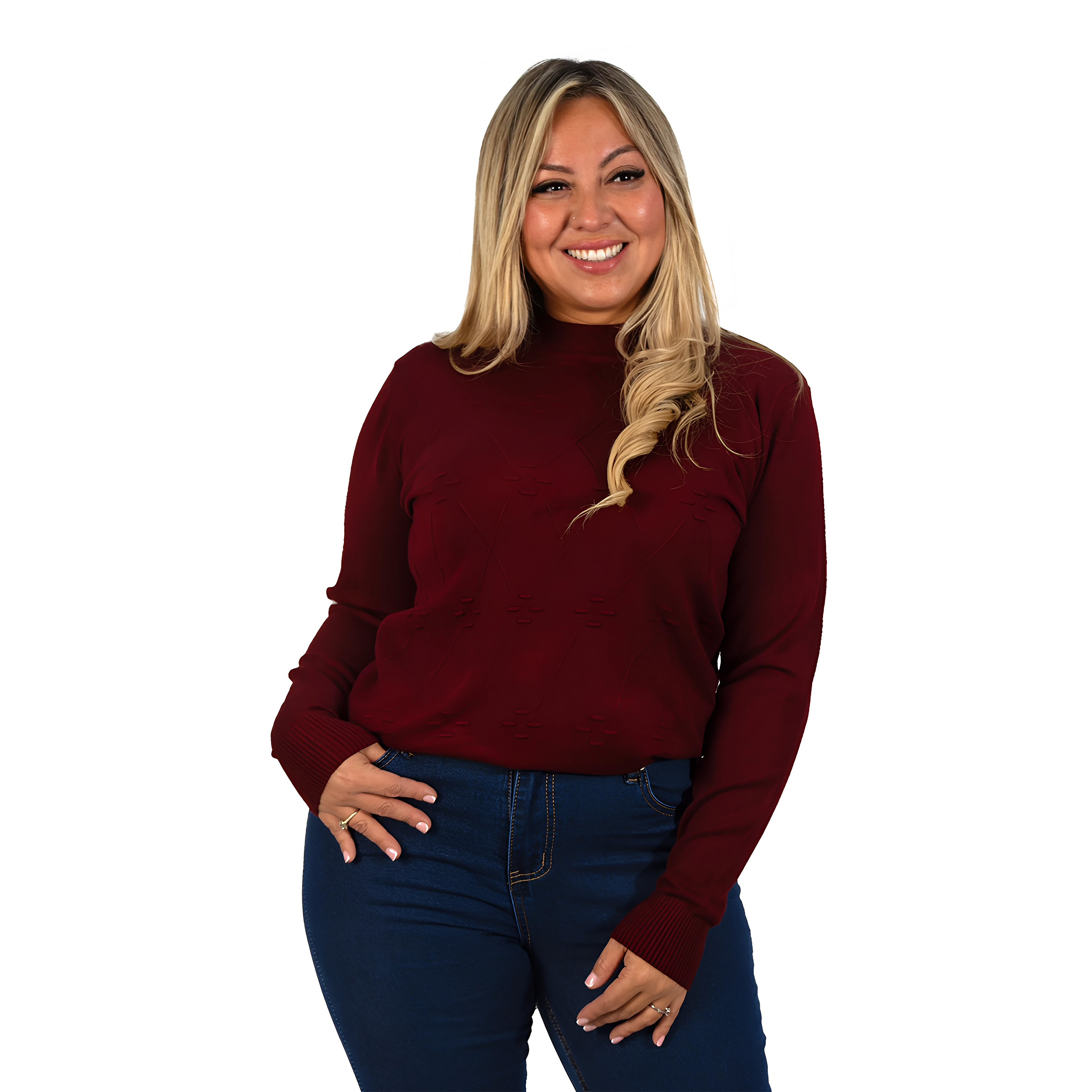 Sweater básico mujer colores Extra linda Rombo 6