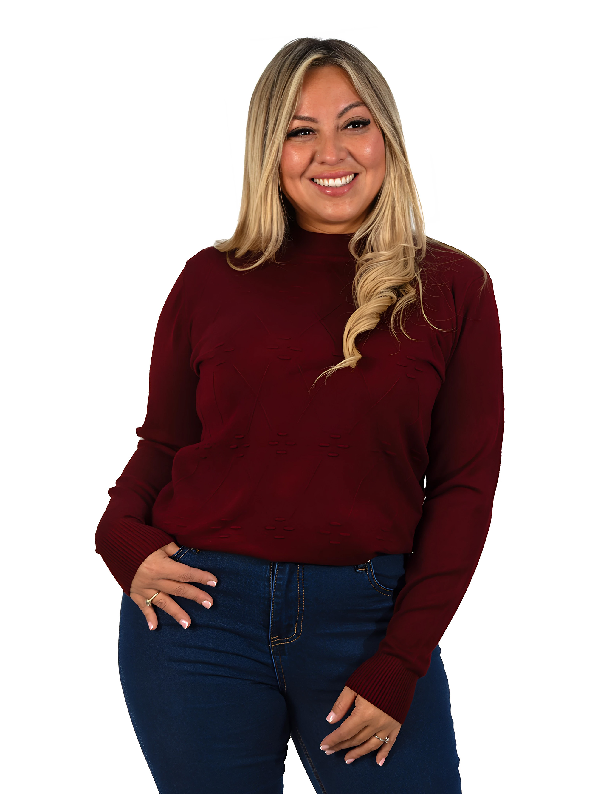 Sweater básico mujer colores Extra linda Rombo 6