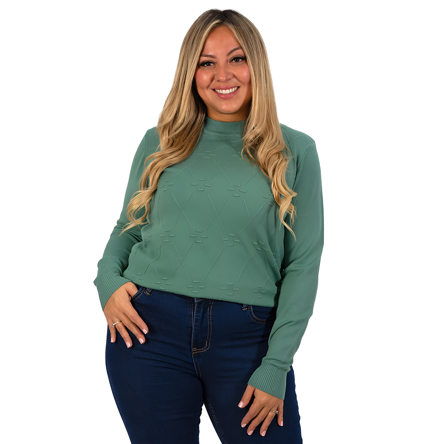 Sweater básico mujer colores Extra linda Rombo 14