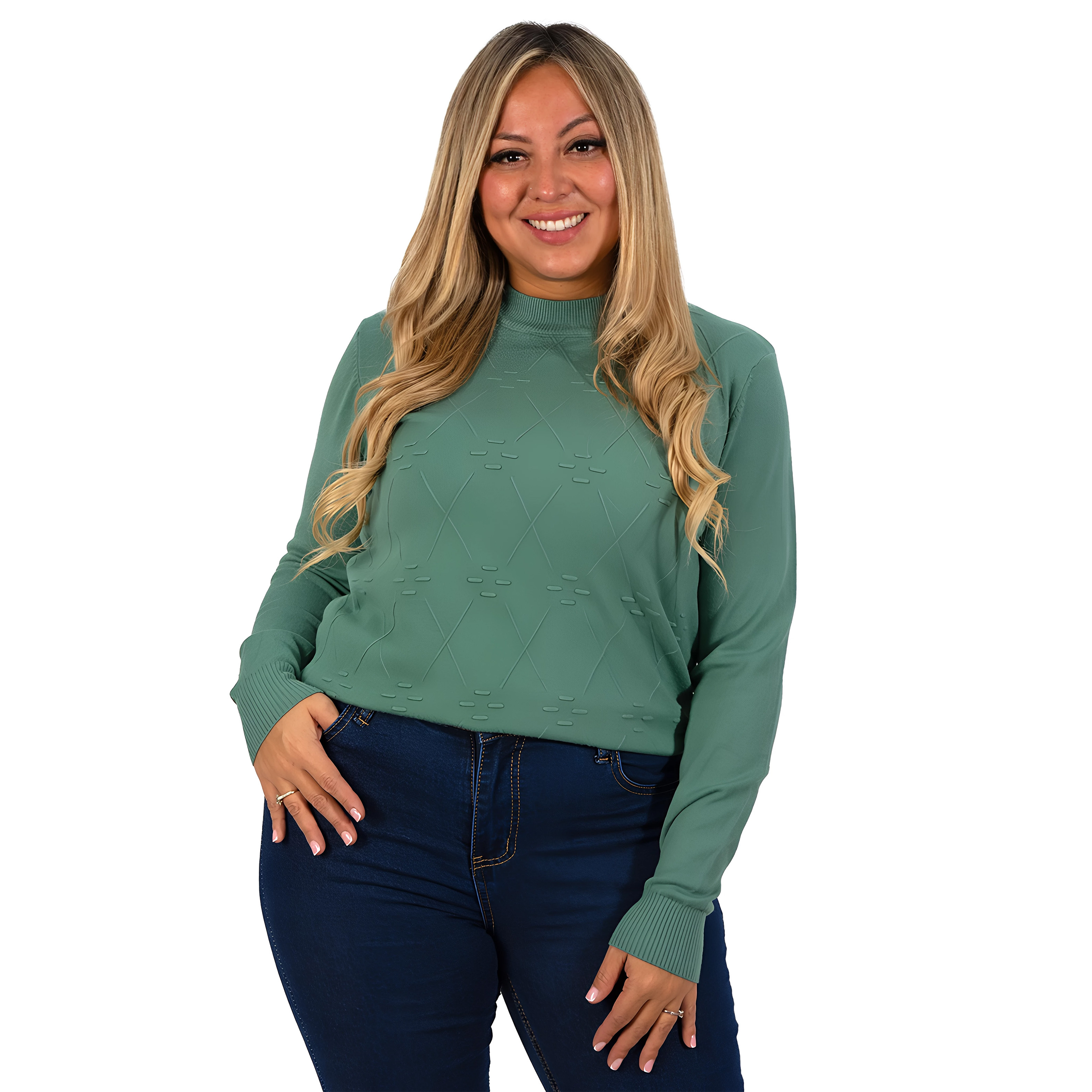 Sweater básico mujer colores Extra linda Rombo 14