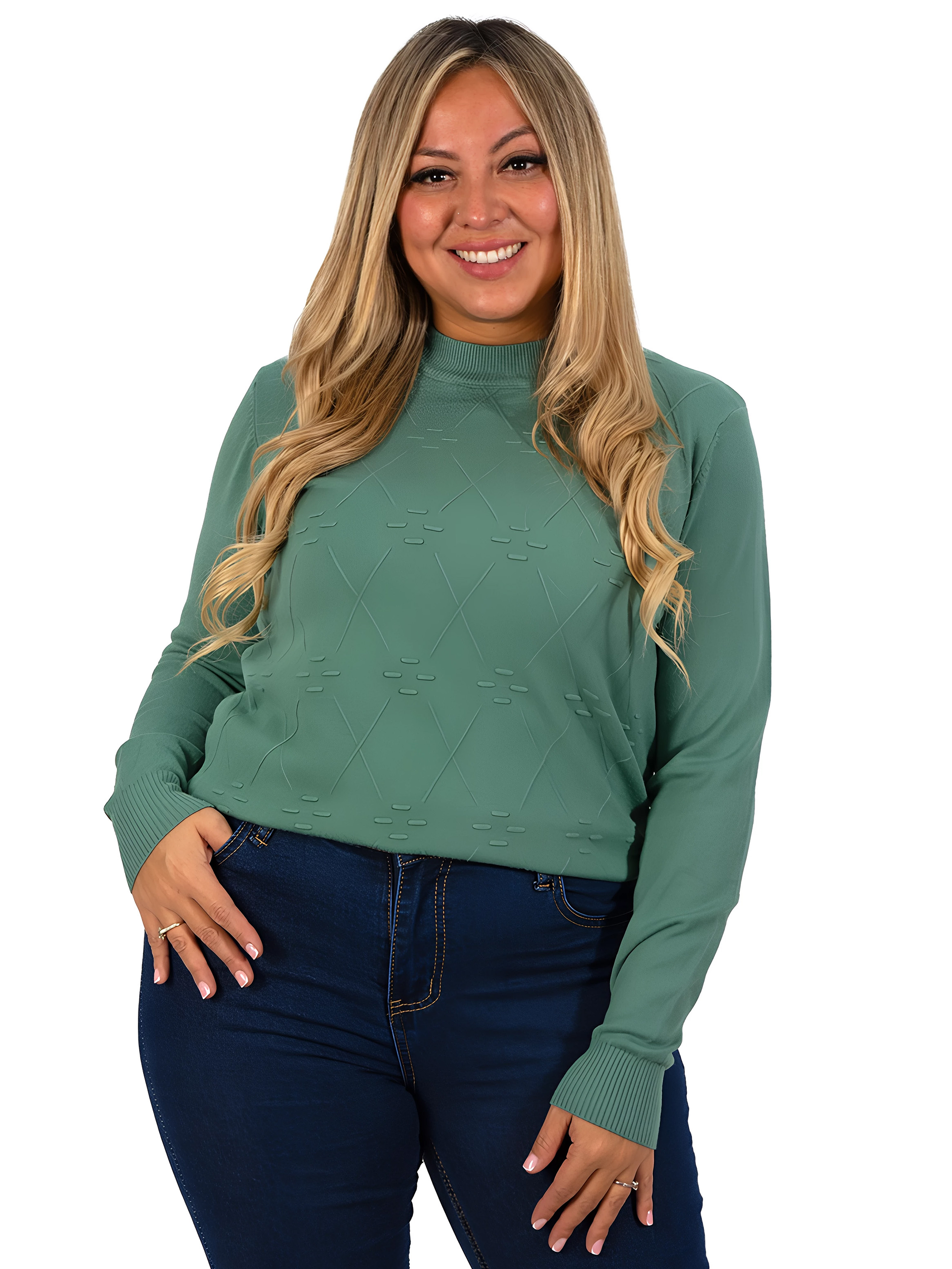 Sweater básico mujer colores Extra linda Rombo 14