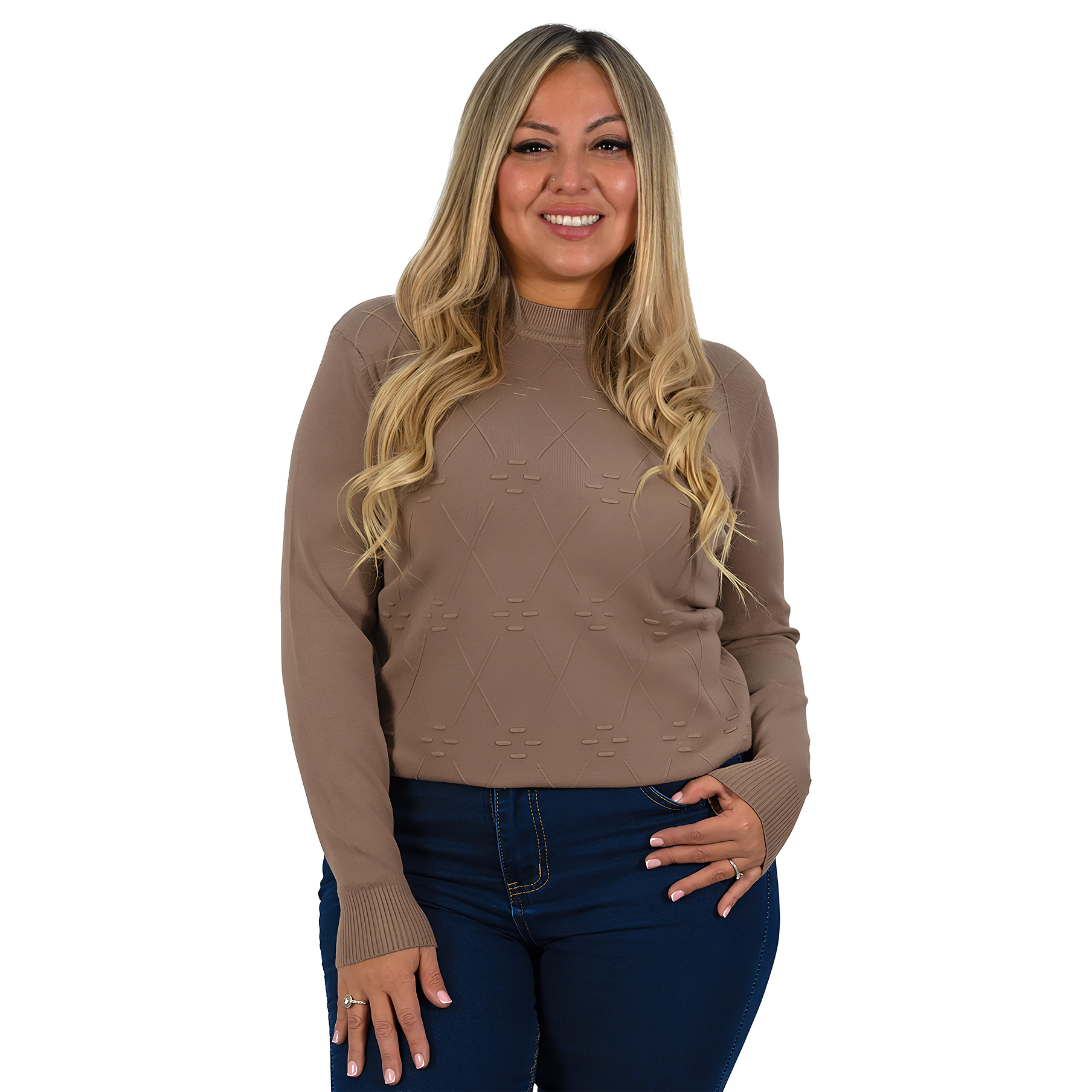 Sweater básico mujer colores Extra linda Rombo 18