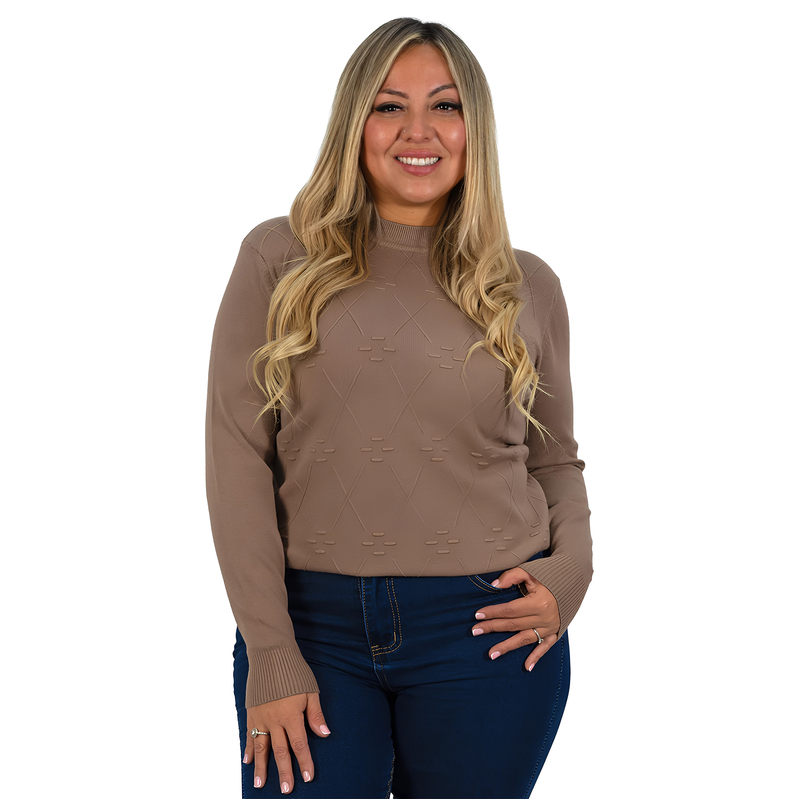 Sweater básico mujer colores Extra linda Rombo 18