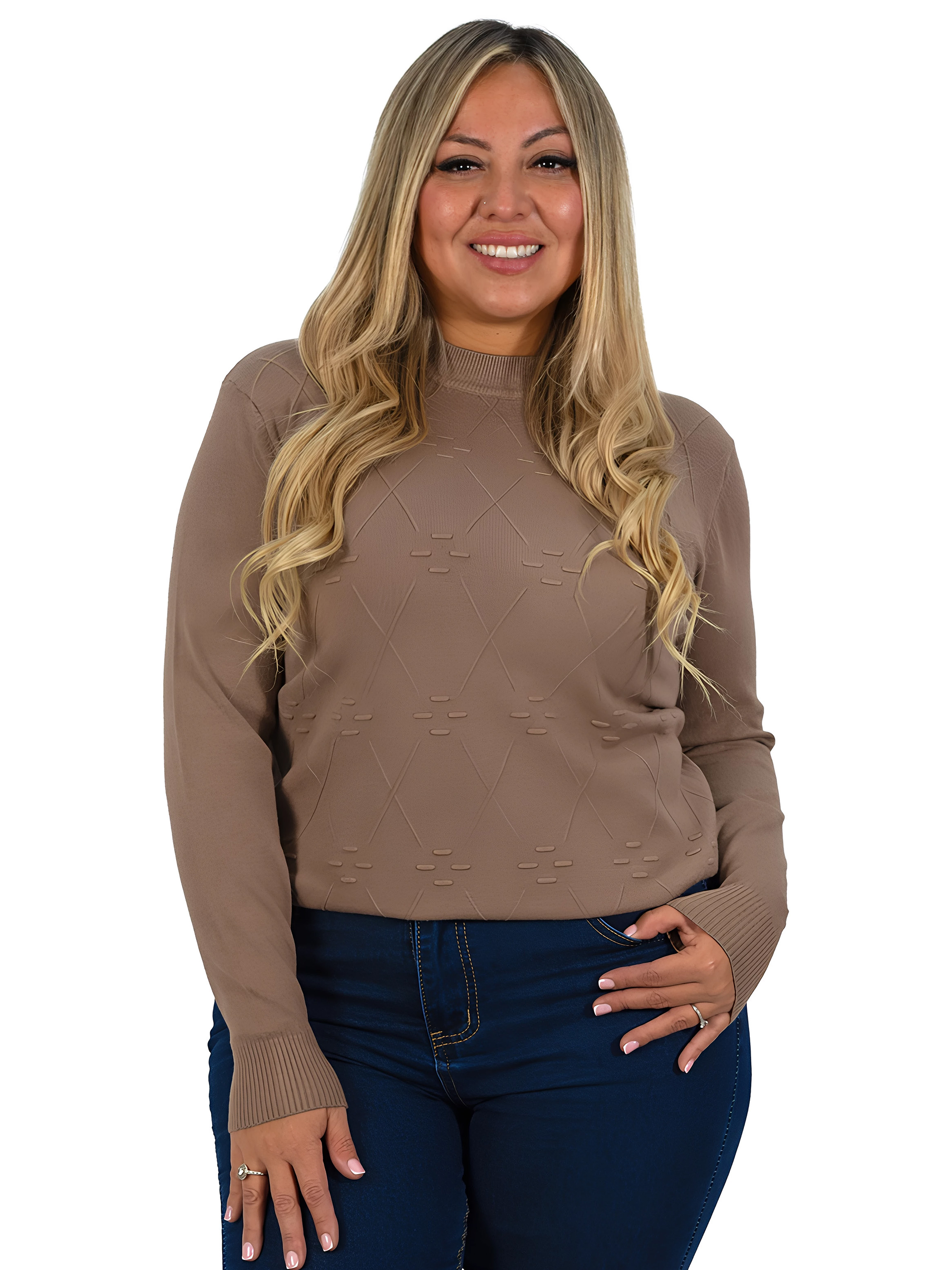 Sweater básico mujer colores Extra linda Rombo 18