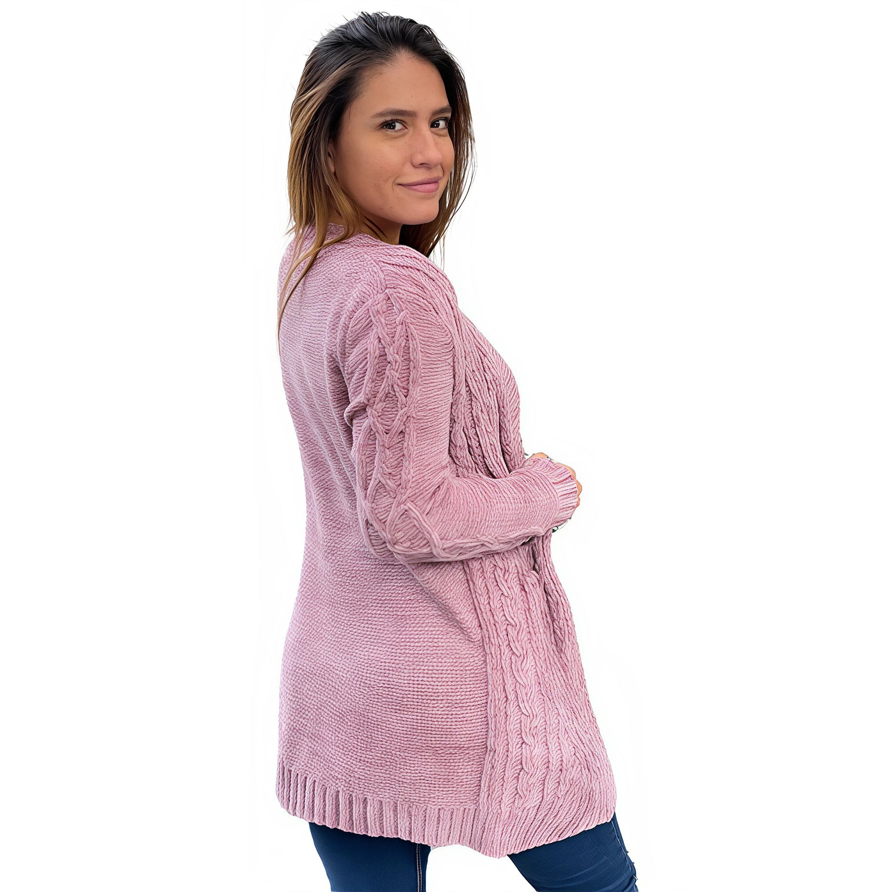 Cárdigan chenille Botones colores. 10