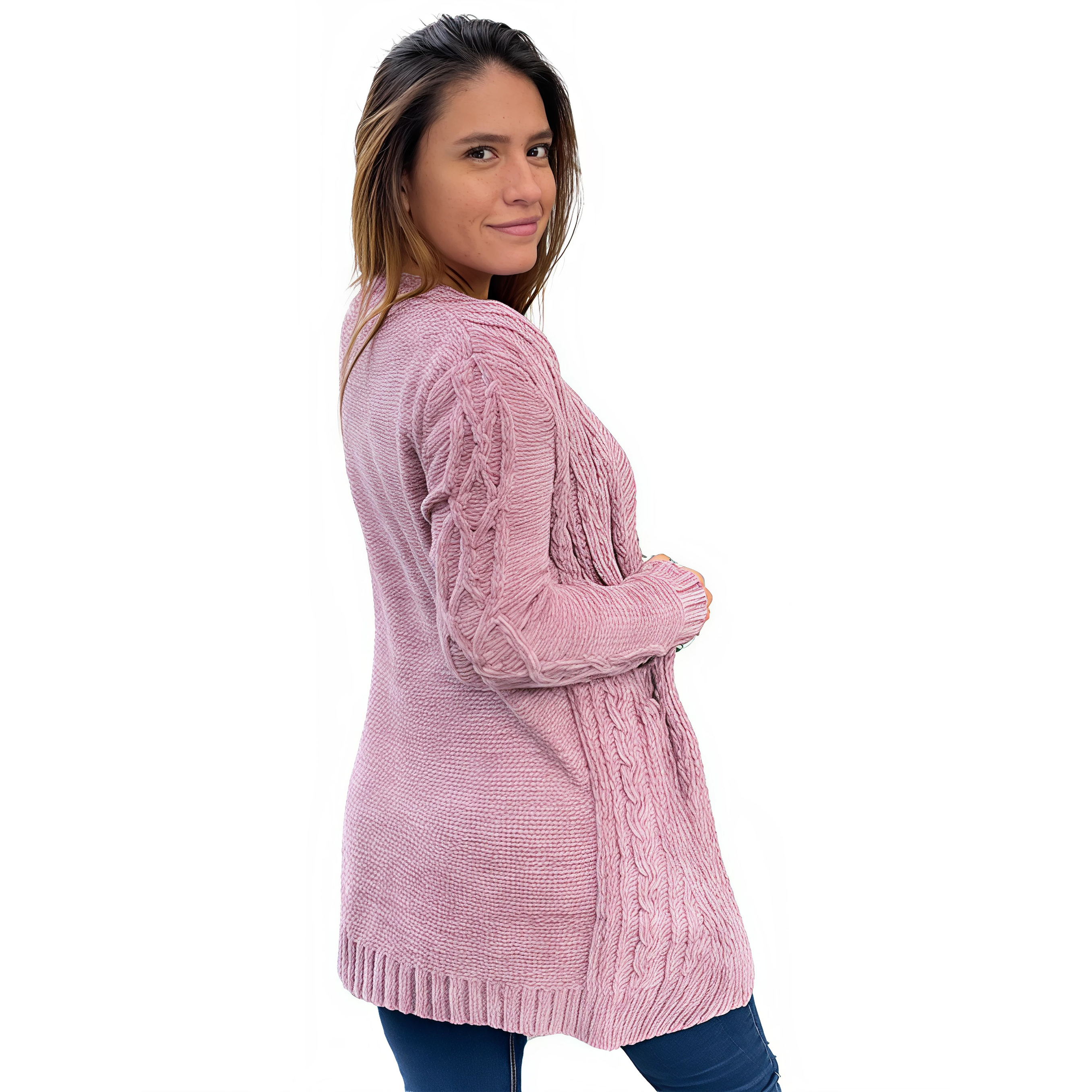 Cárdigan chenille Botones colores. 10