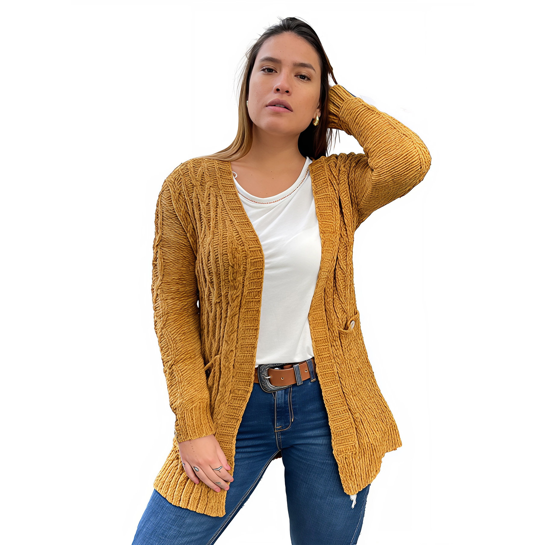 Cárdigan chenille Botones colores. 12