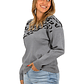 Sweater Pullover Mujer Animal Print Bicolor - Miniatura 11
