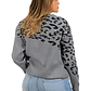 Sweater Pullover Mujer Animal Print Bicolor - Miniatura 12