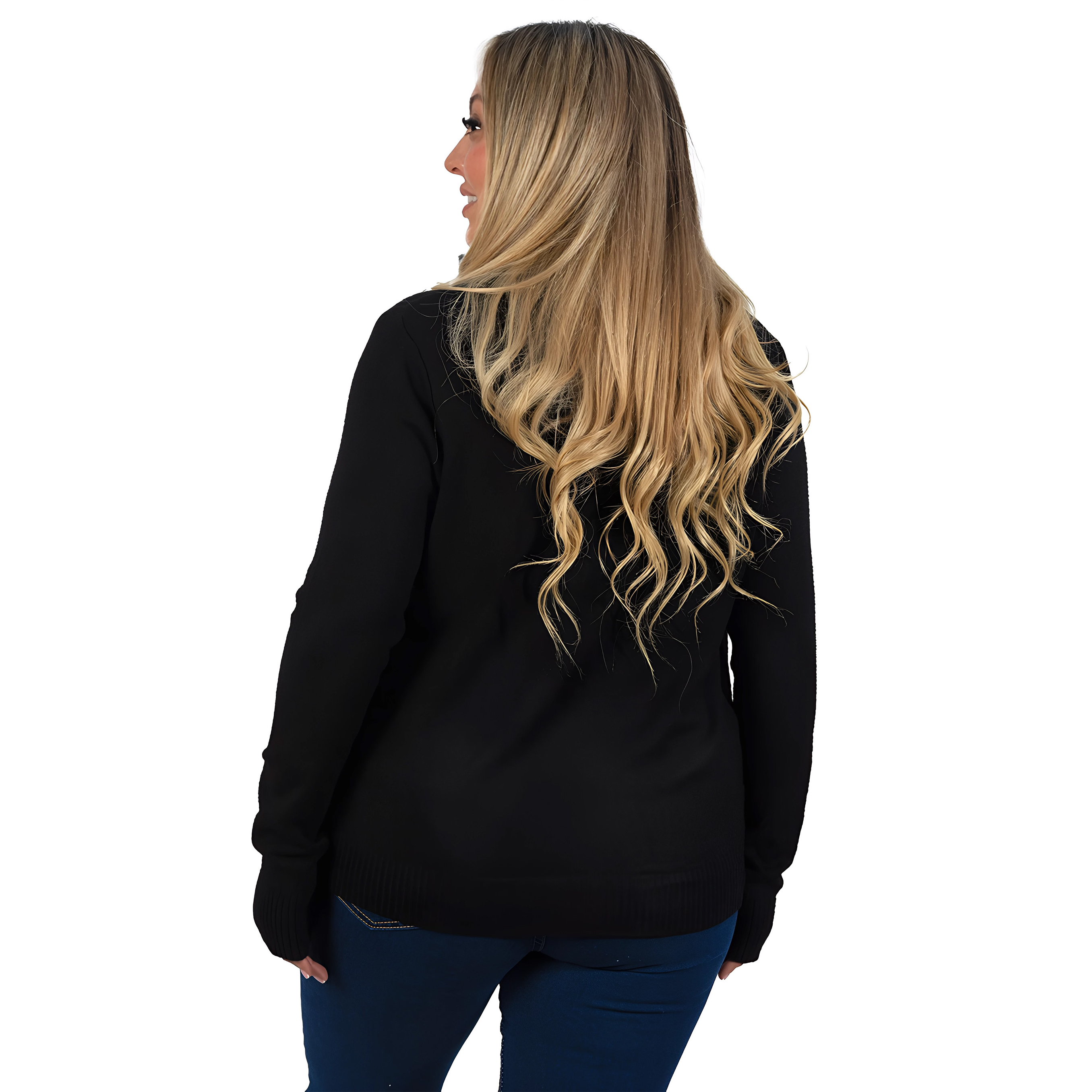 Cárdigan Mujer Bolsillos cierre texturado colores 3