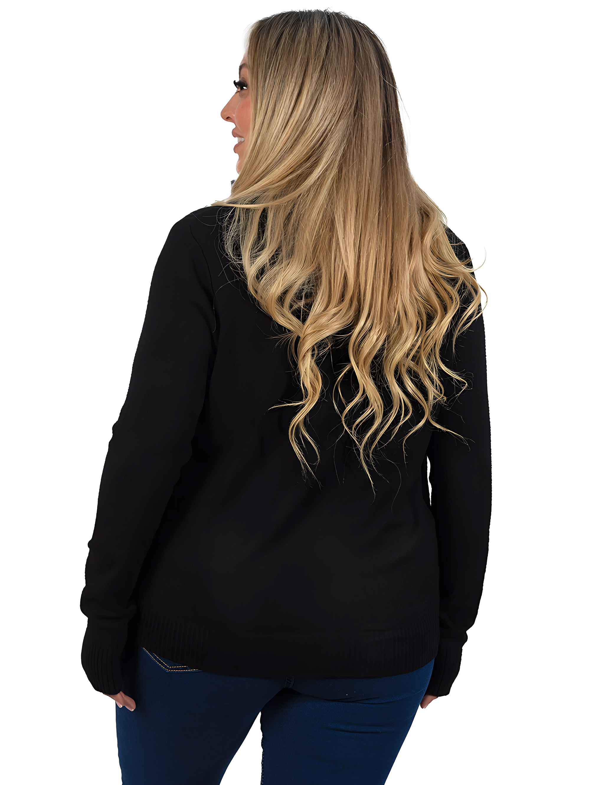 Cárdigan Mujer Bolsillos cierre texturado colores 3