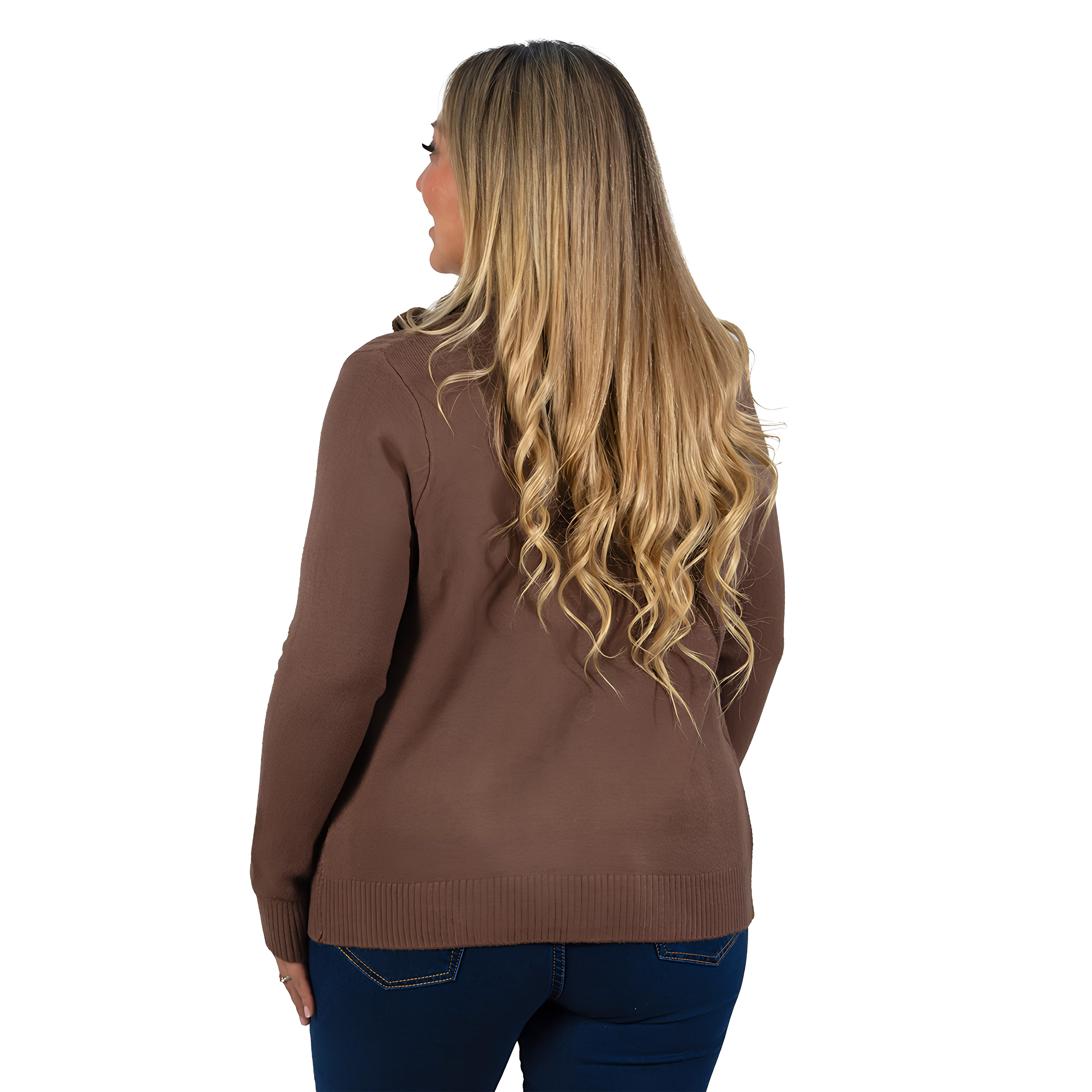 Cárdigan Mujer Bolsillos cierre texturado colores 11