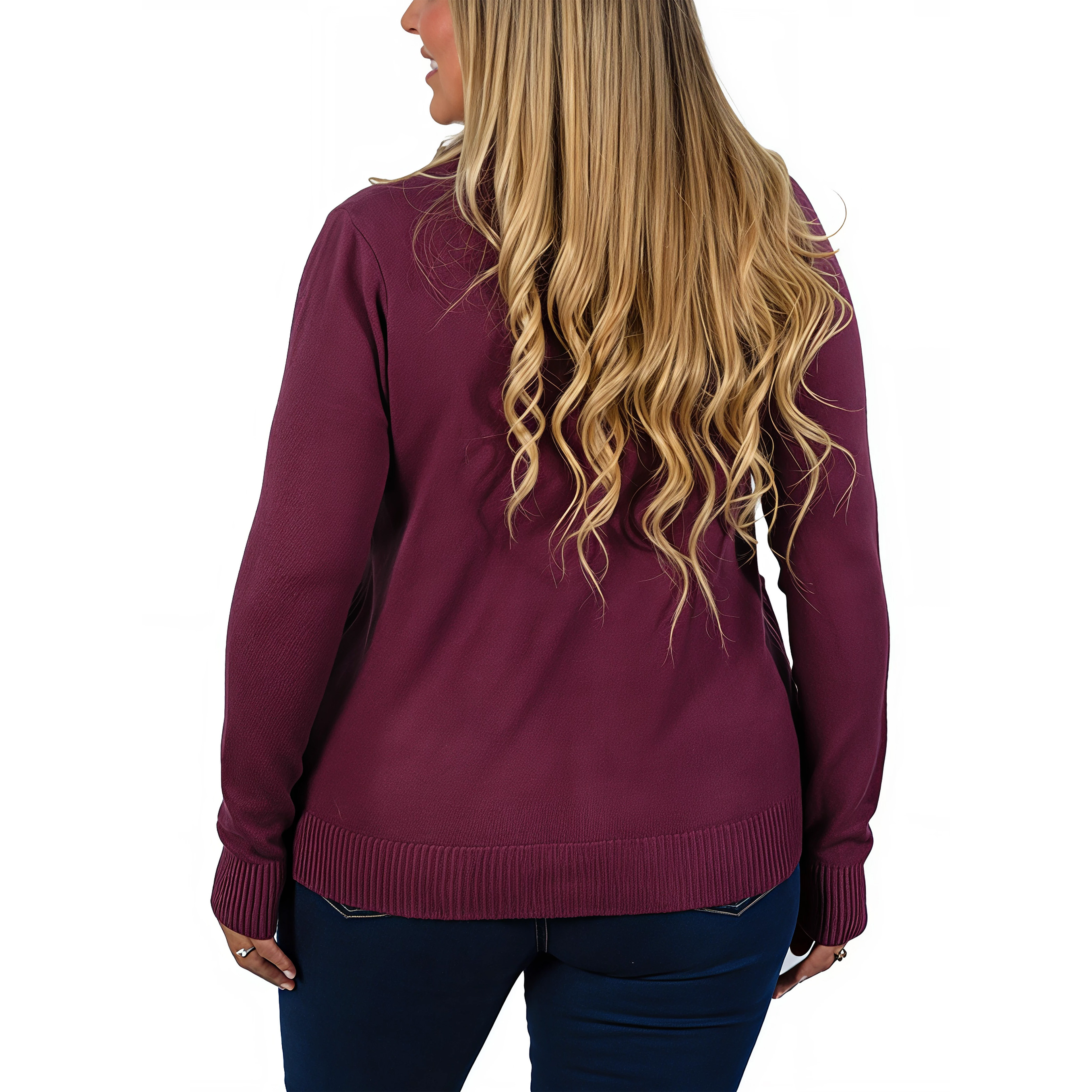 Cárdigan Mujer Bolsillos cierre texturado colores 13