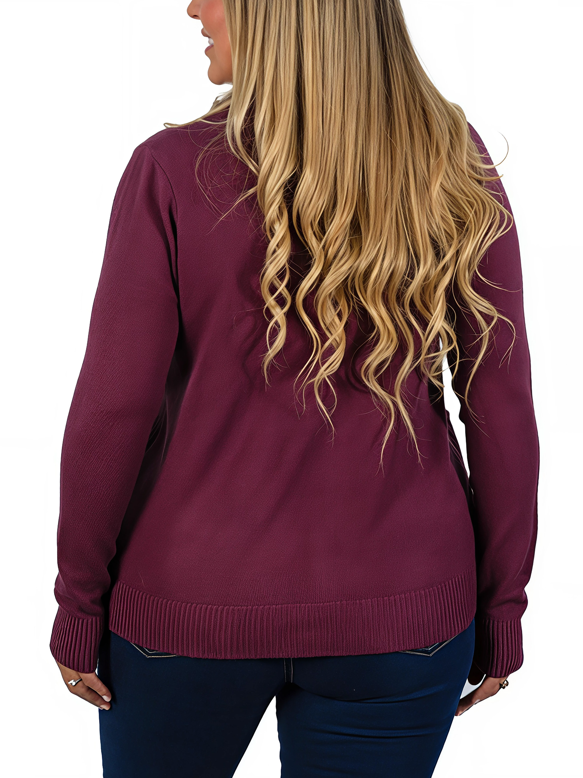 Cárdigan Mujer Bolsillos cierre texturado colores 13