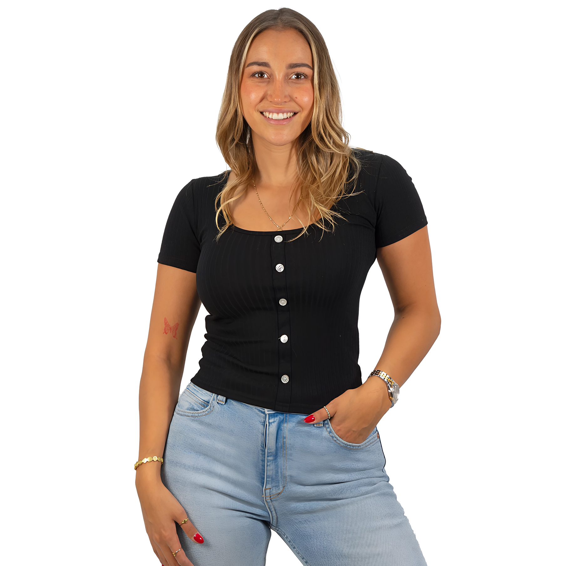 Polera básica Botones 2