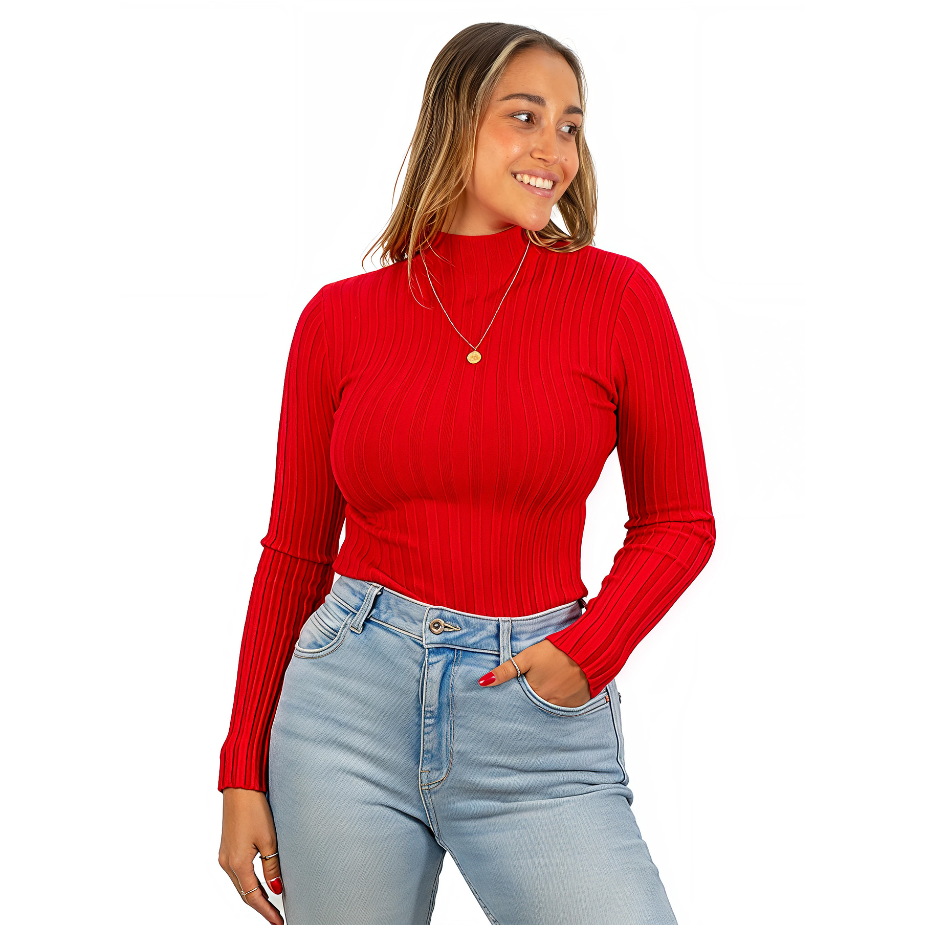 Beatle mujer acanalado básico colores 1