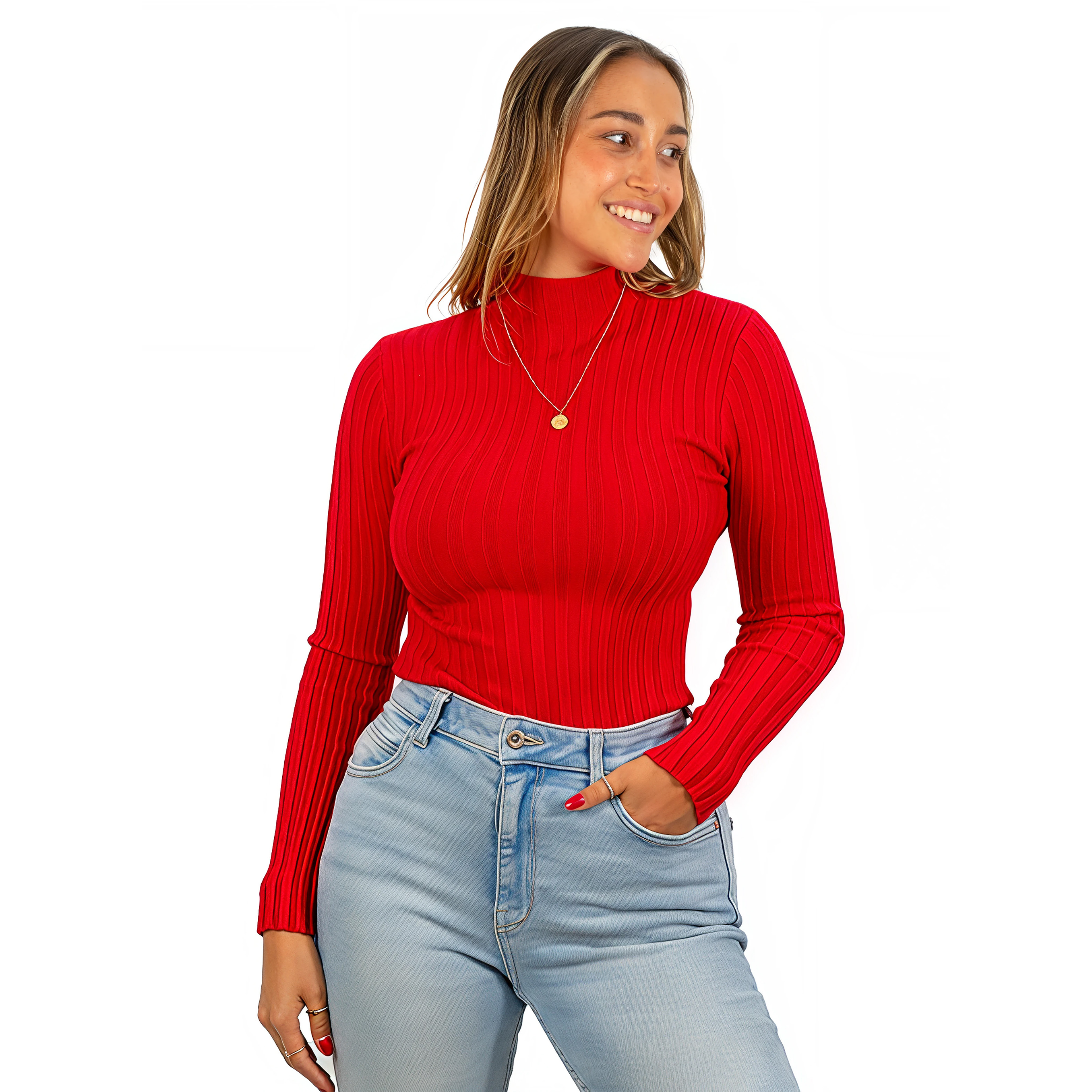 Beatle mujer acanalado básico colores 1