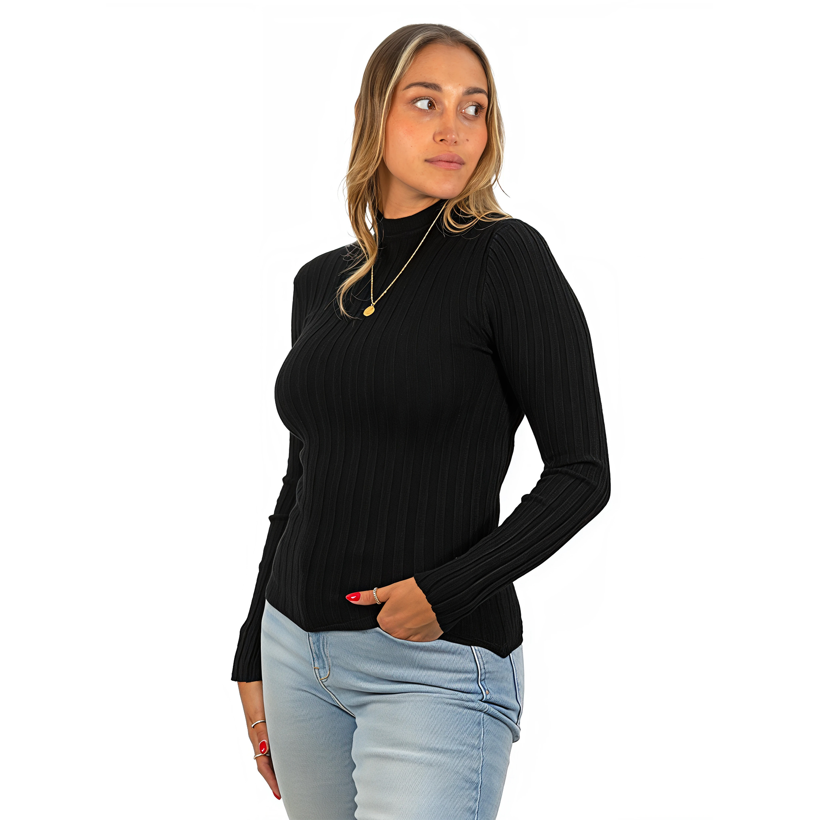 Beatle mujer acanalado básico colores 14