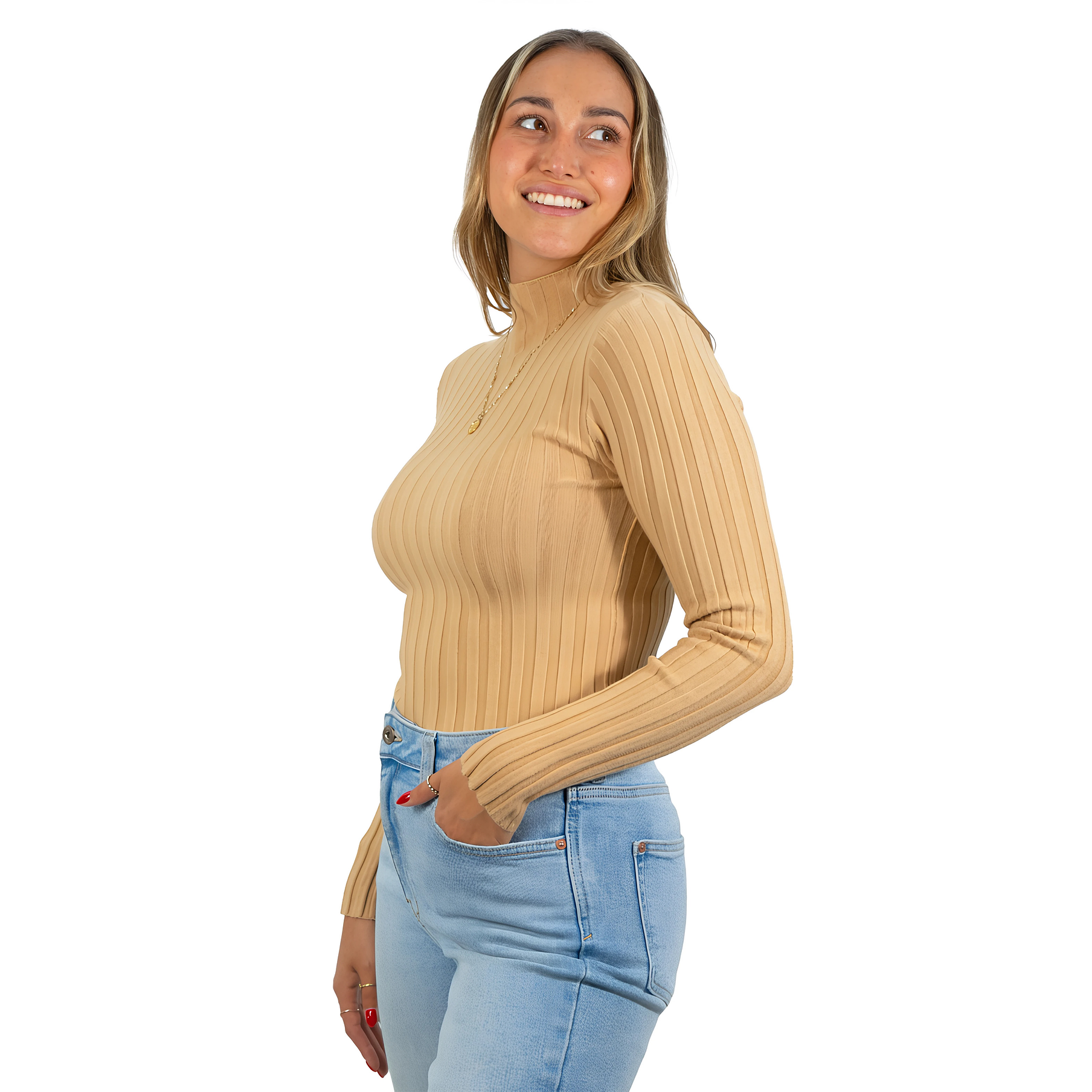 Beatle mujer acanalado básico colores 17