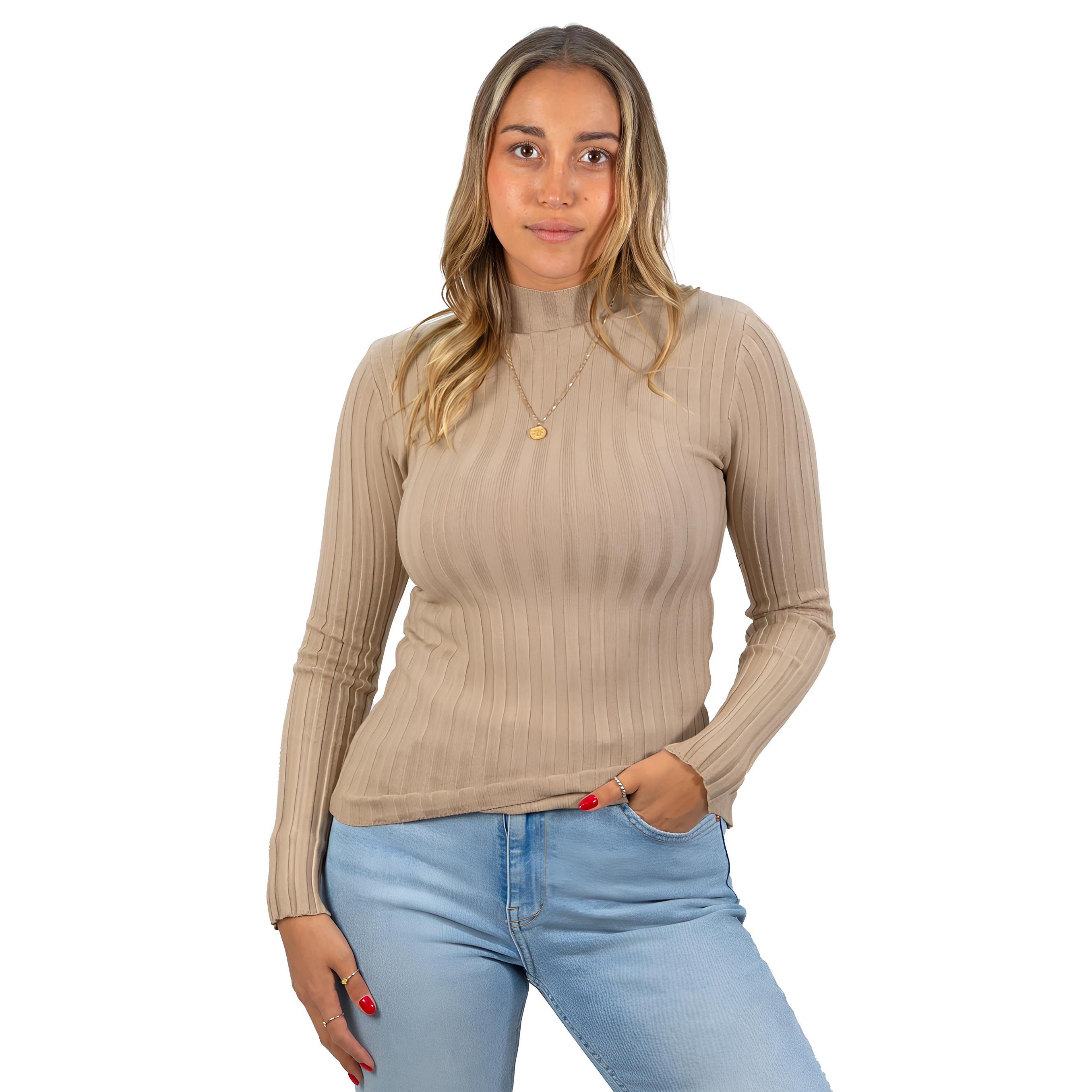 Beatle mujer acanalado básico colores 18