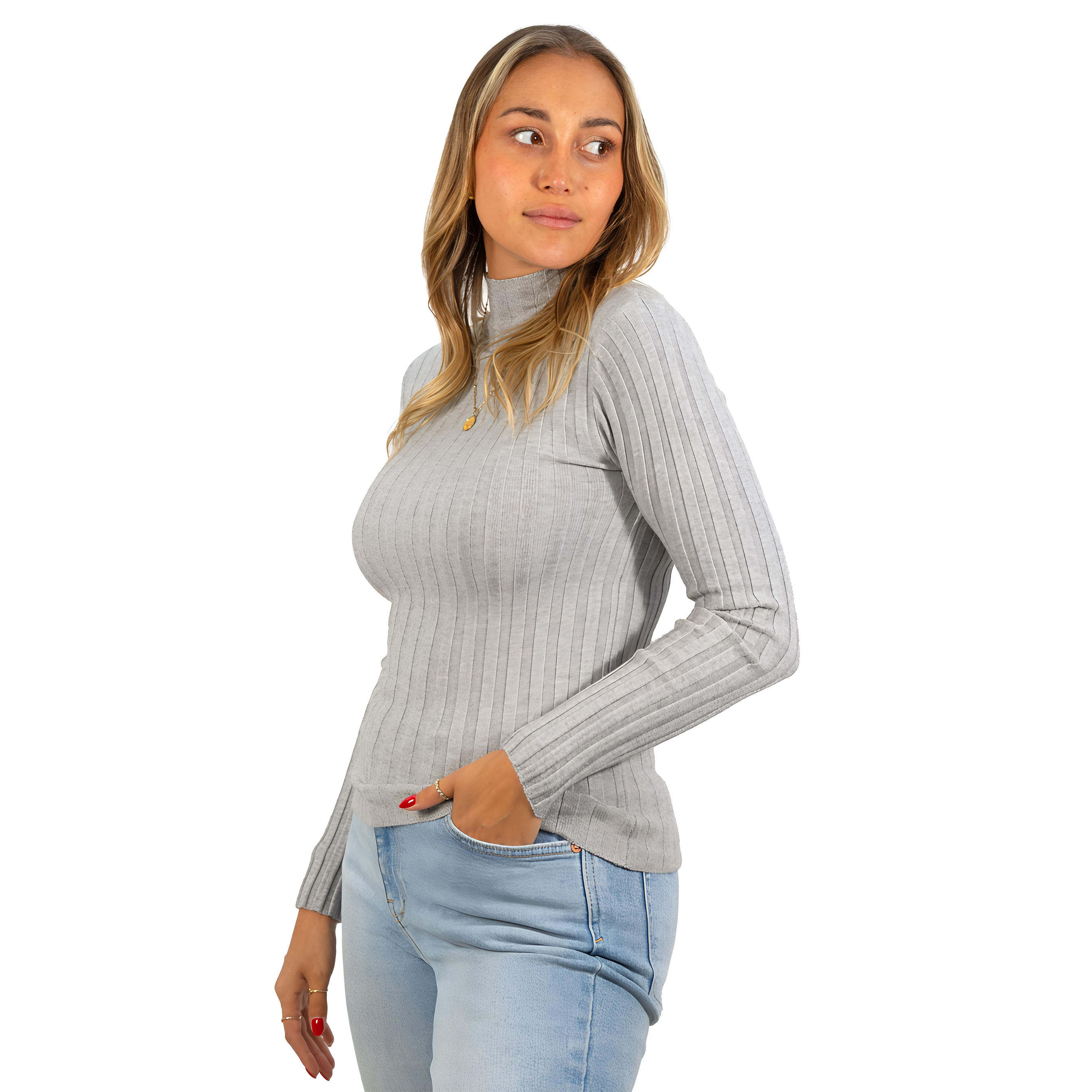 Beatle mujer acanalado básico colores 23