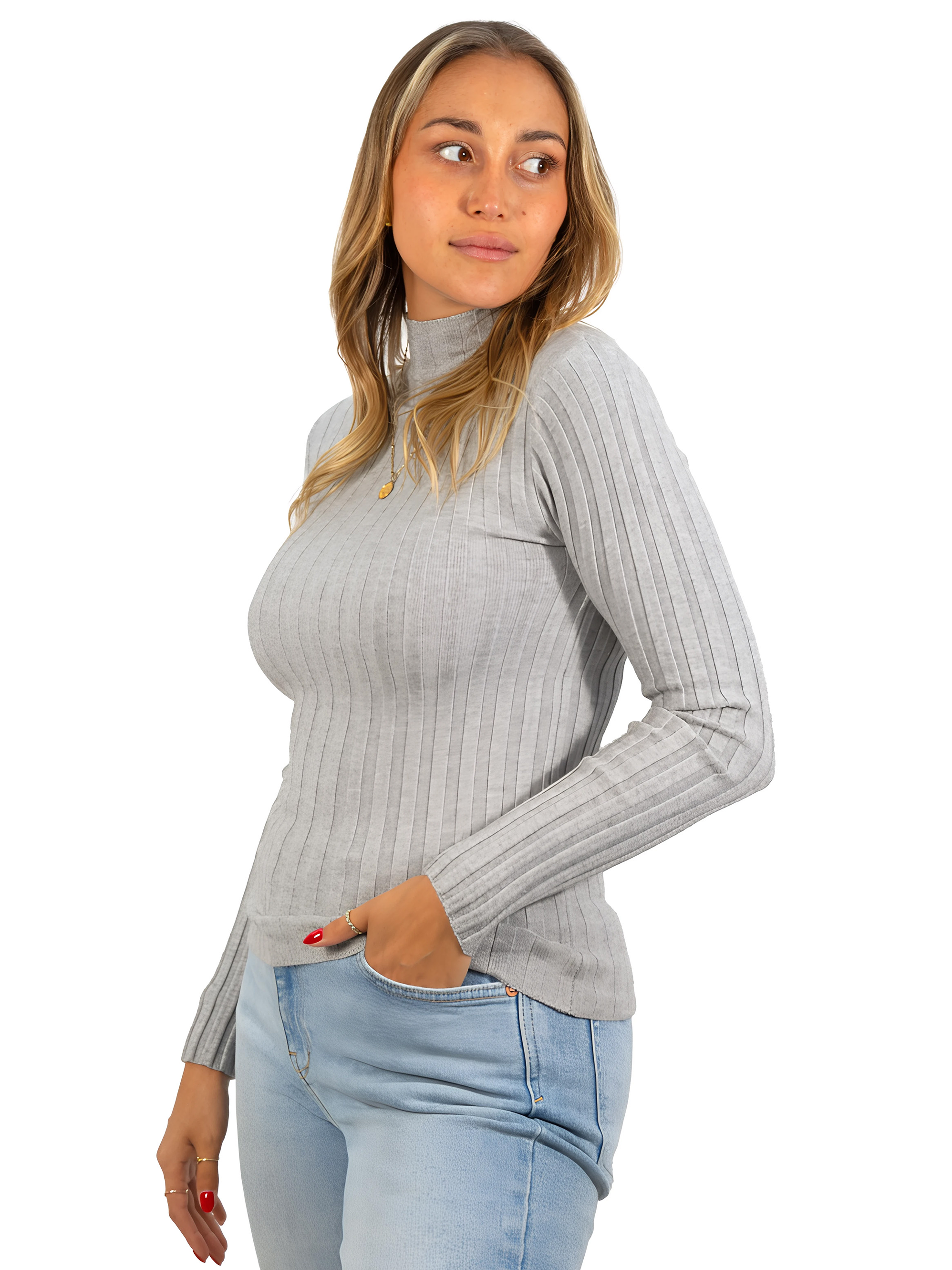 Beatle mujer acanalado básico colores 23