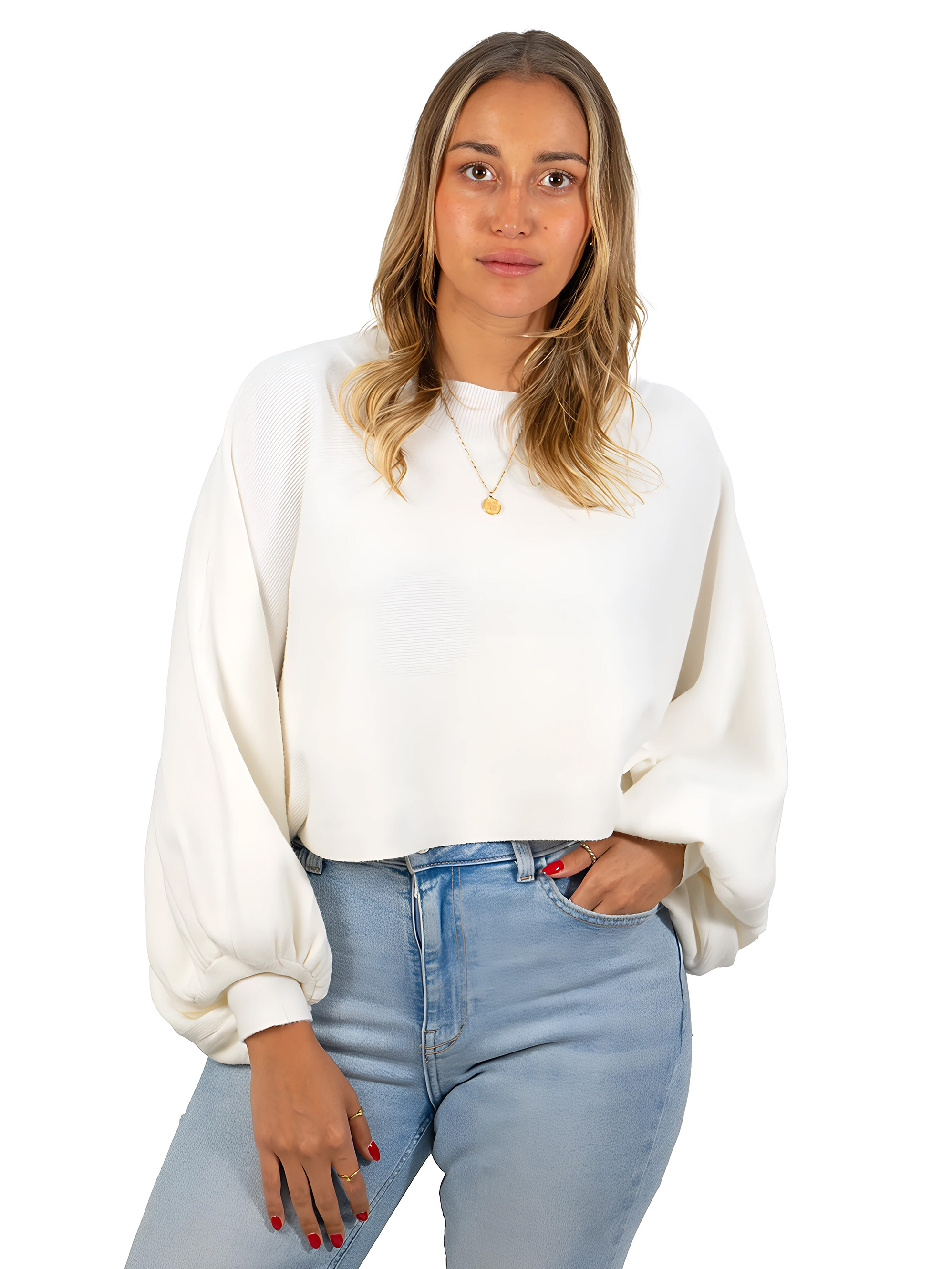 Sweater Pullover Mujer Manga globo colores 3