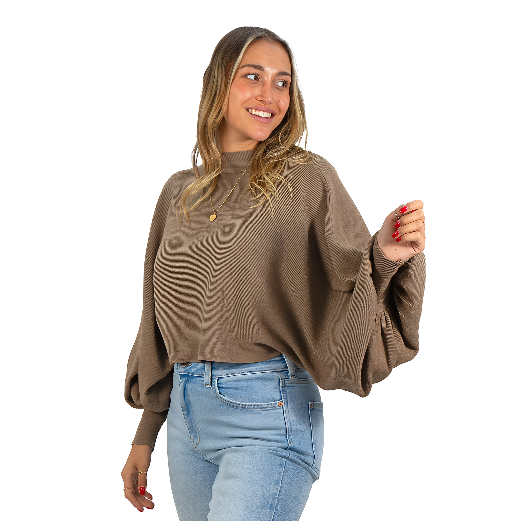 Sweater Pullover Mujer Manga globo colores 6