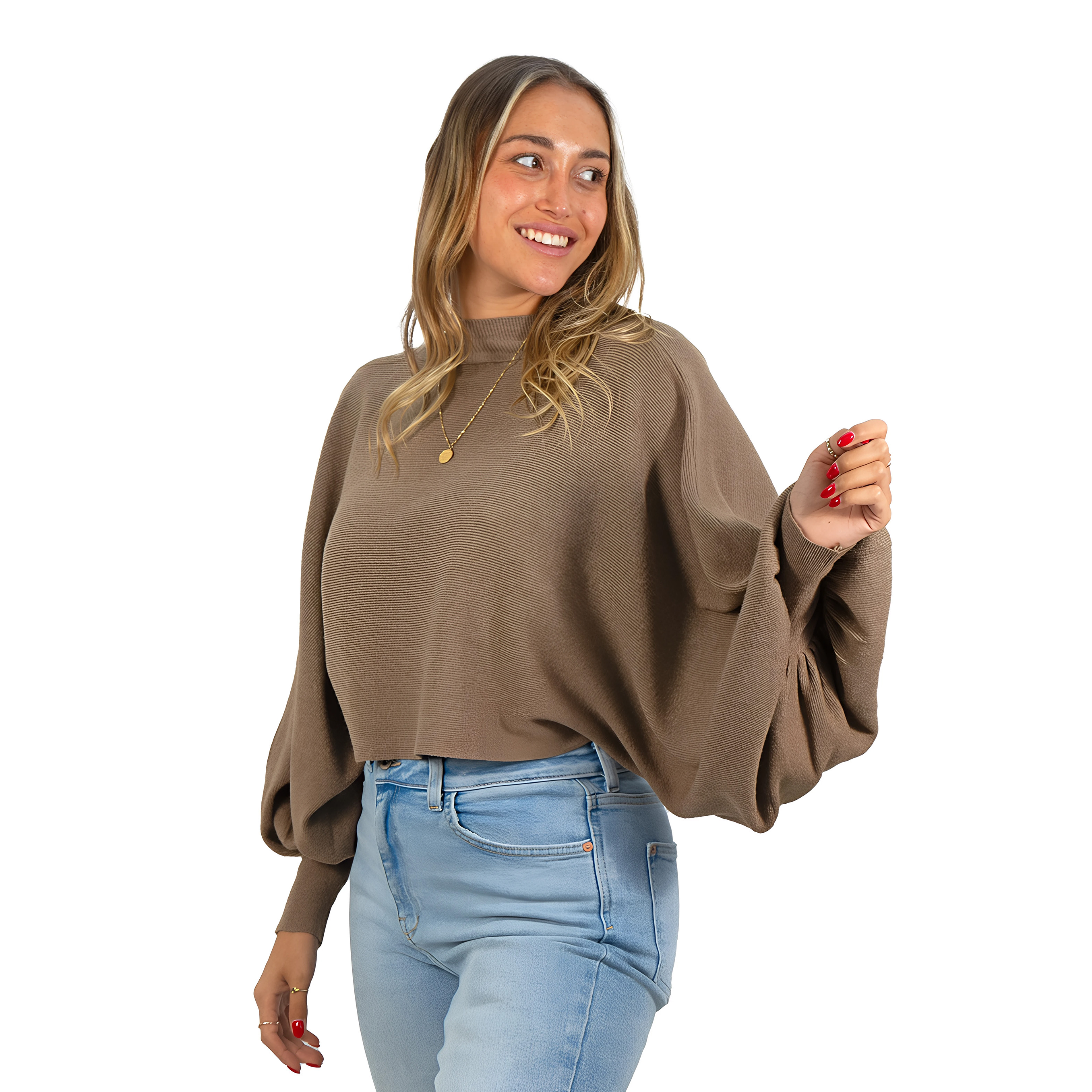 Sweater Pullover Mujer Manga globo colores 6