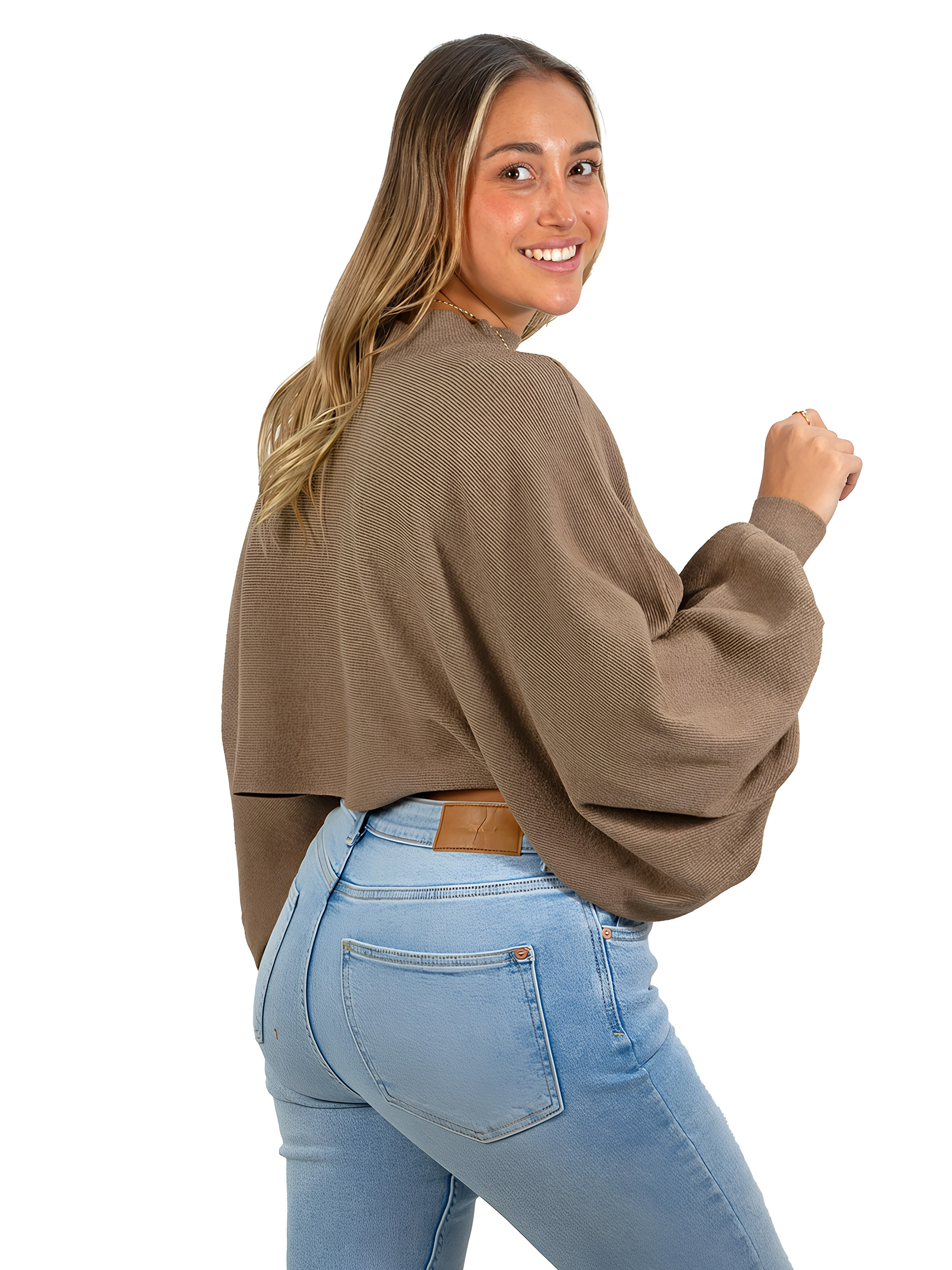 Sweater Pullover Mujer Manga globo colores 7