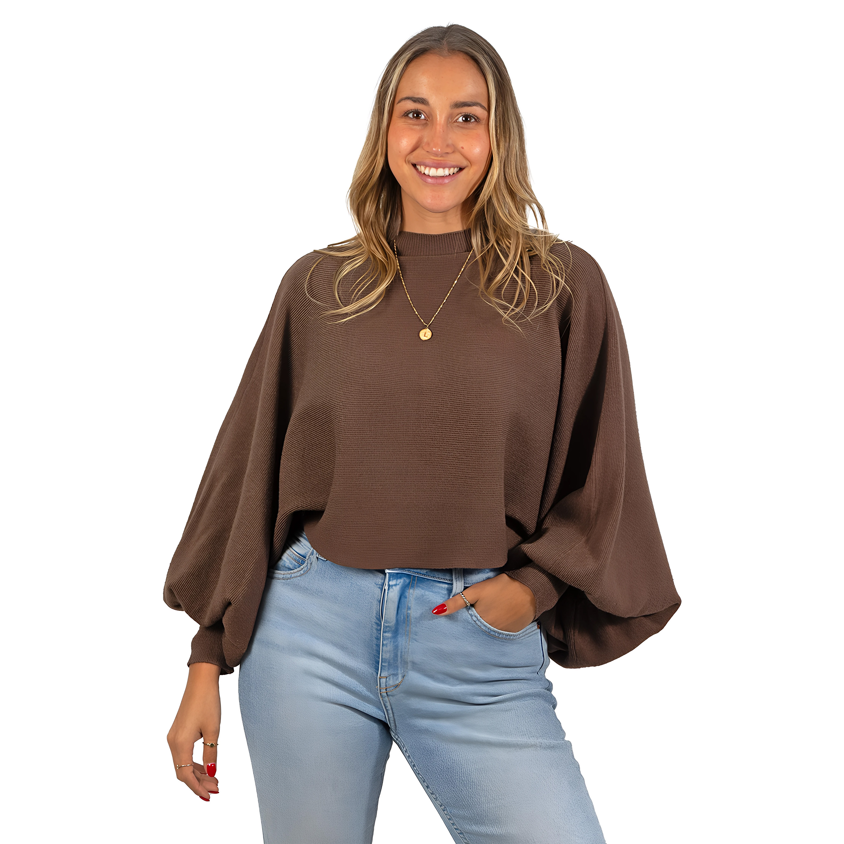 Sweater Pullover Mujer Manga globo colores 8