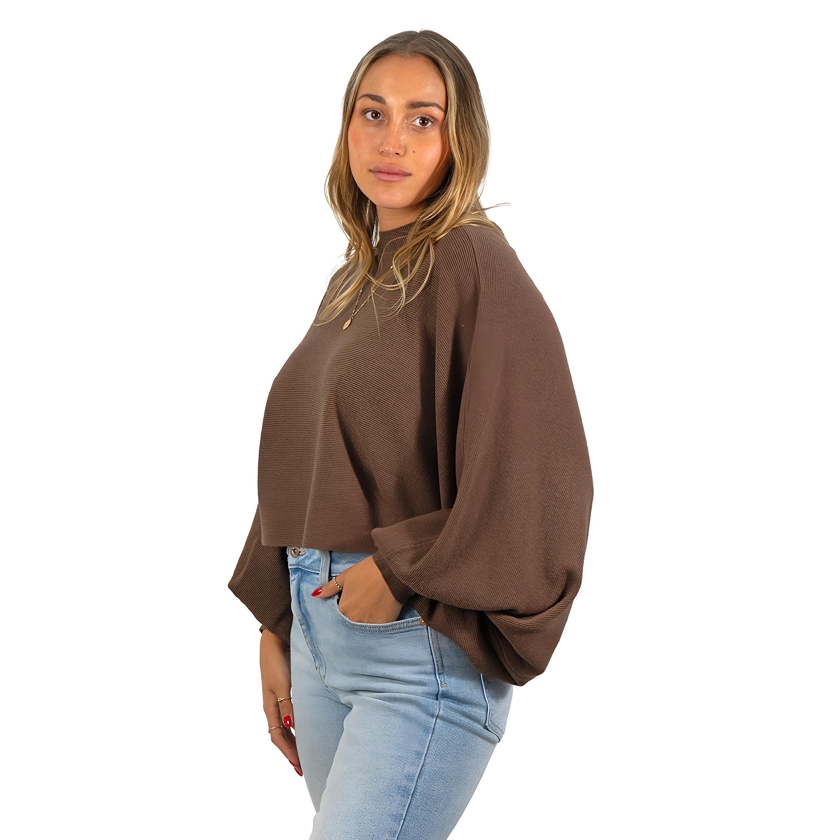 Sweater Pullover Mujer Manga globo colores 9