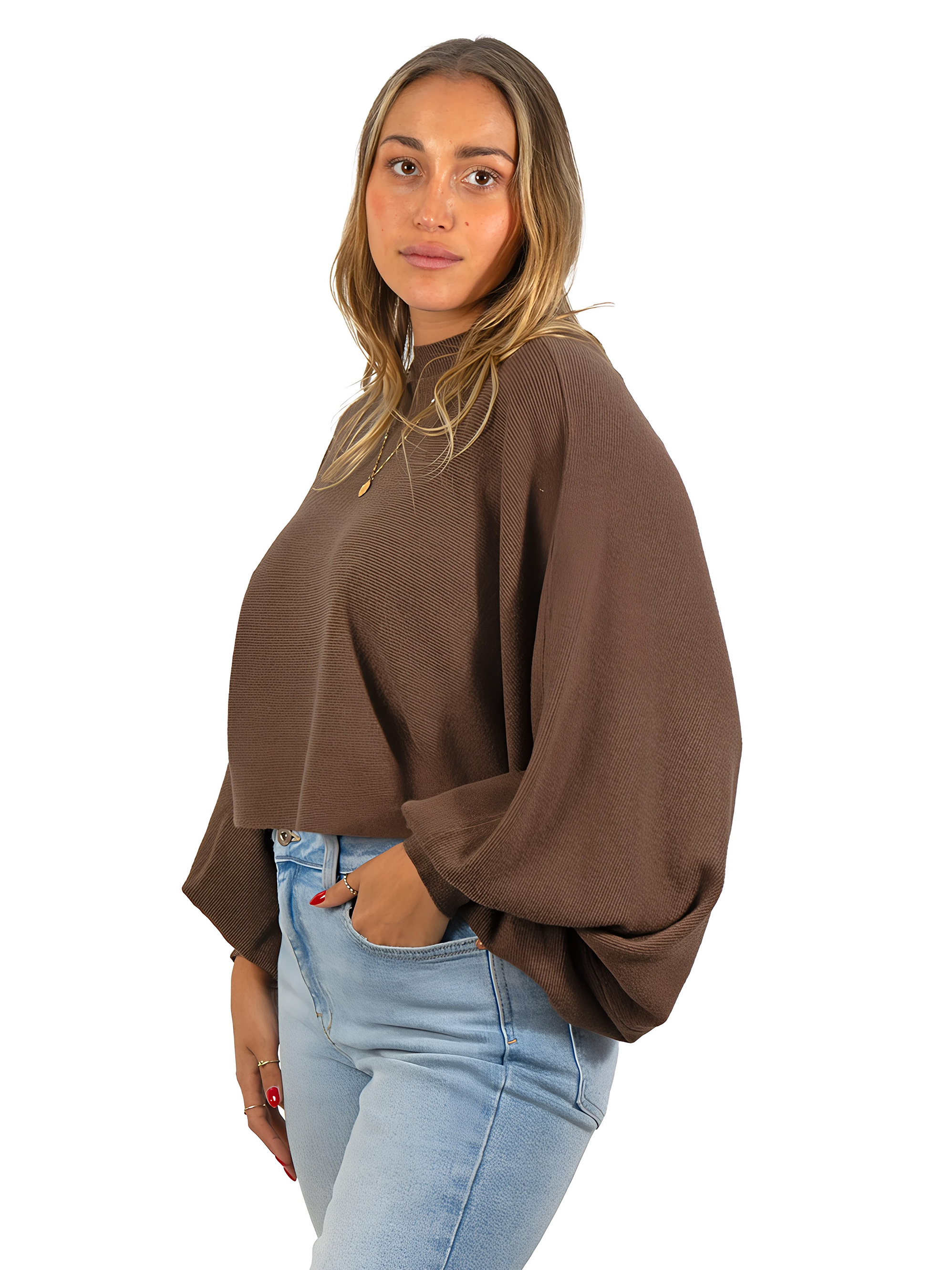 Sweater Pullover Mujer Manga globo colores 9