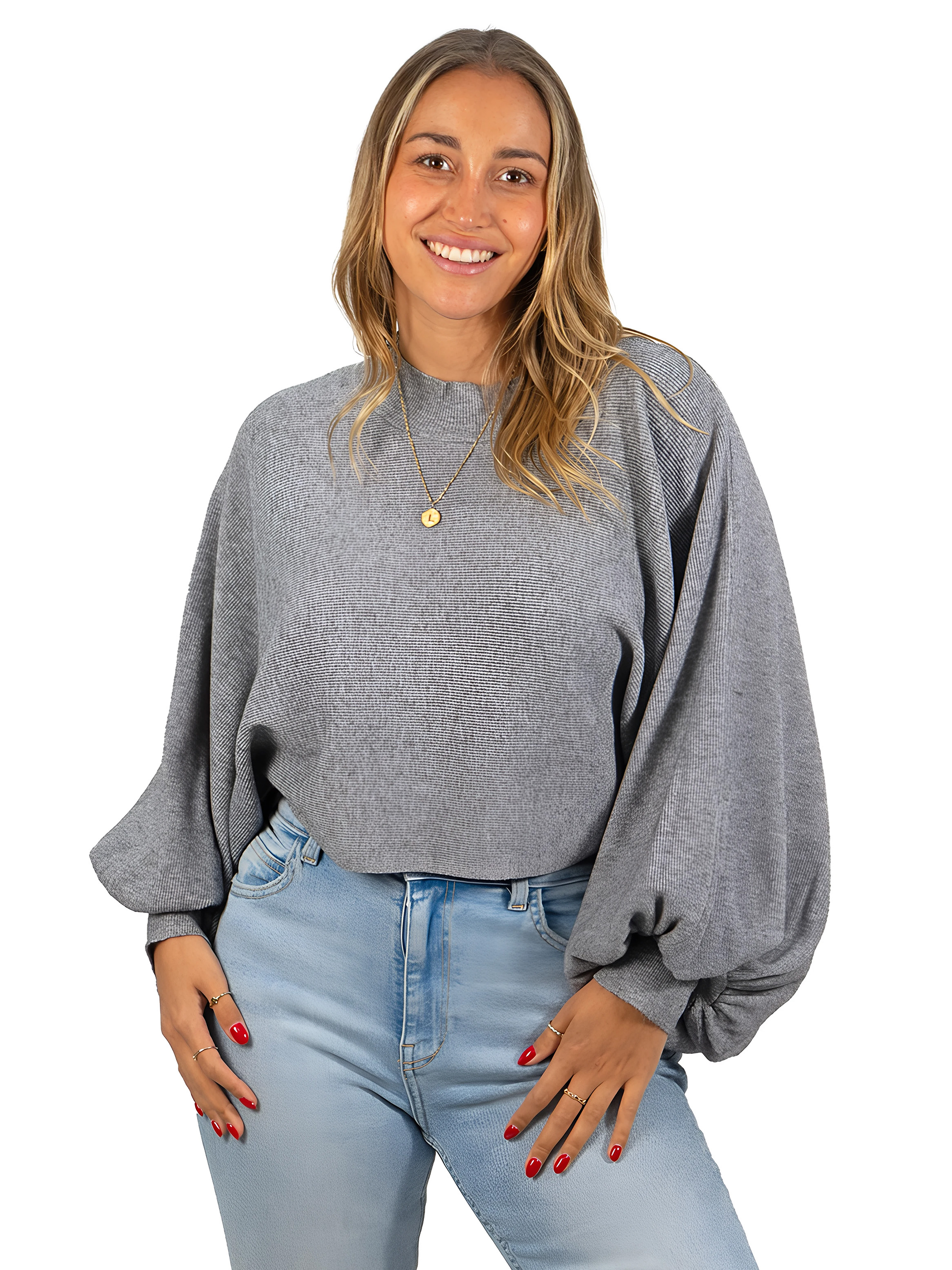 Sweater Pullover Mujer Manga globo colores 11