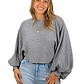 Sweater Pullover Mujer Manga globo colores - Miniatura 11