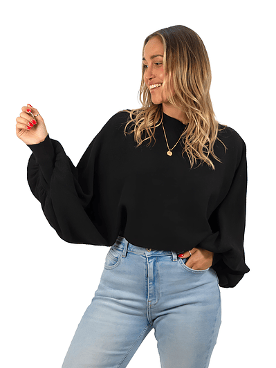 Sweater Pullover Mujer Manga globo colores