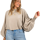 Sweater Pullover Mujer Manga globo colores - Miniatura 14