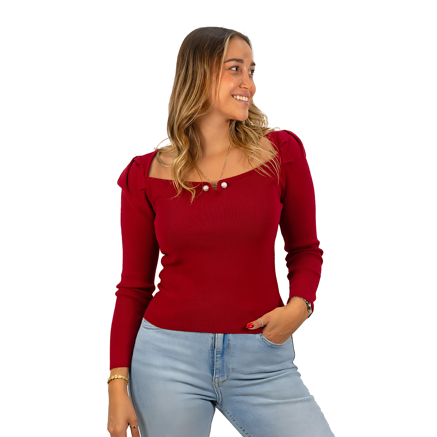 Sweater camiseta básico manga princesa colores 4