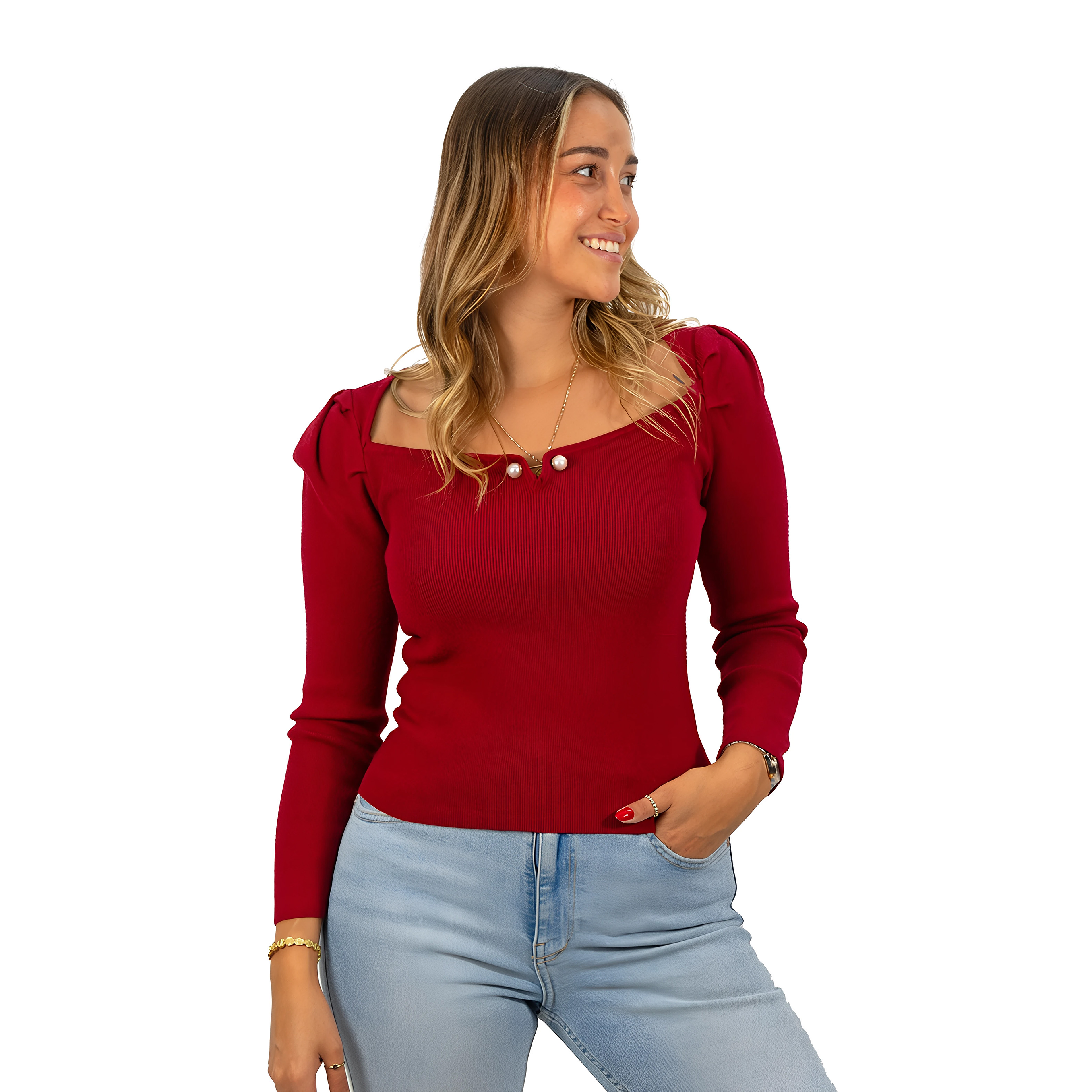 Sweater camiseta básico manga princesa colores 4