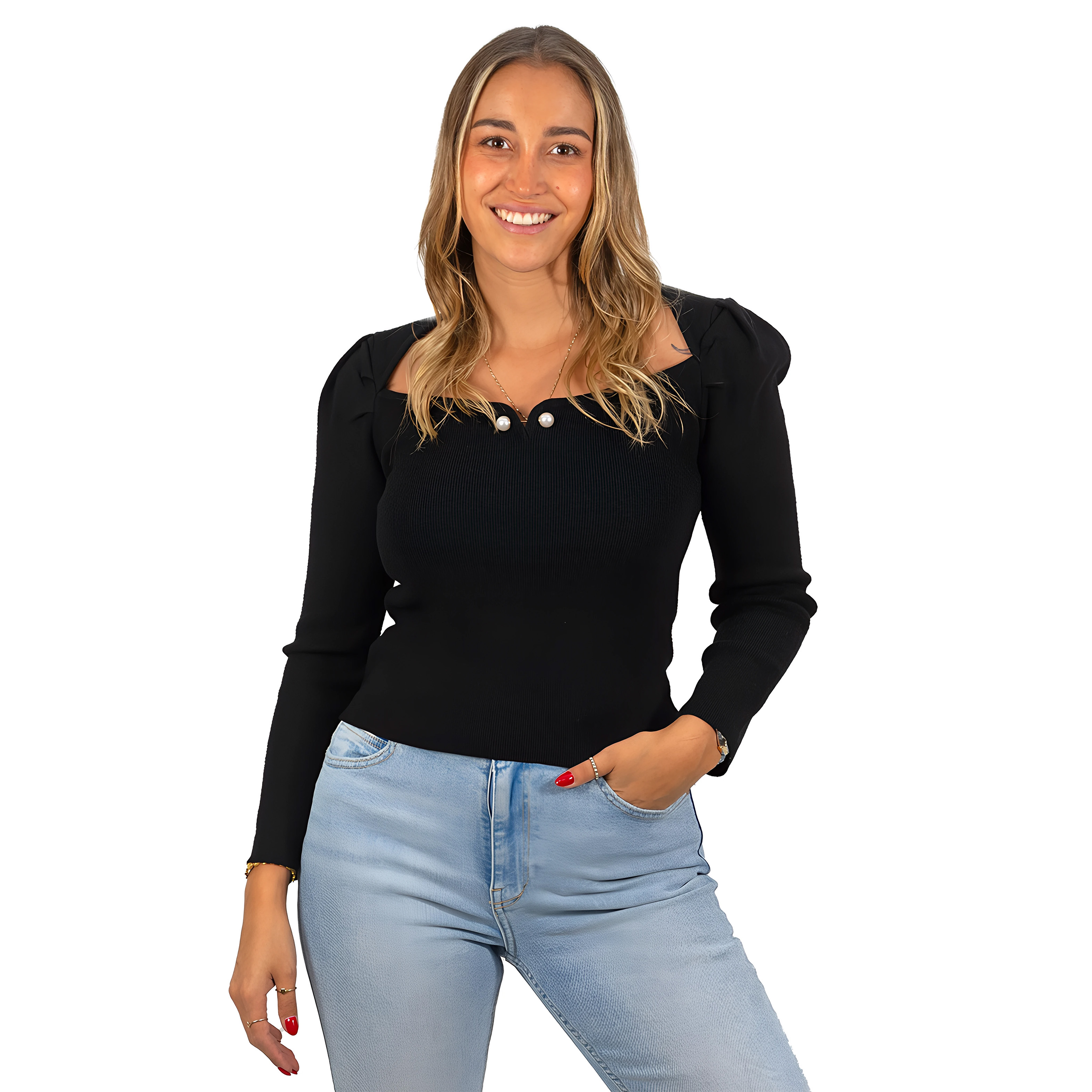 Sweater camiseta básico manga princesa colores 6