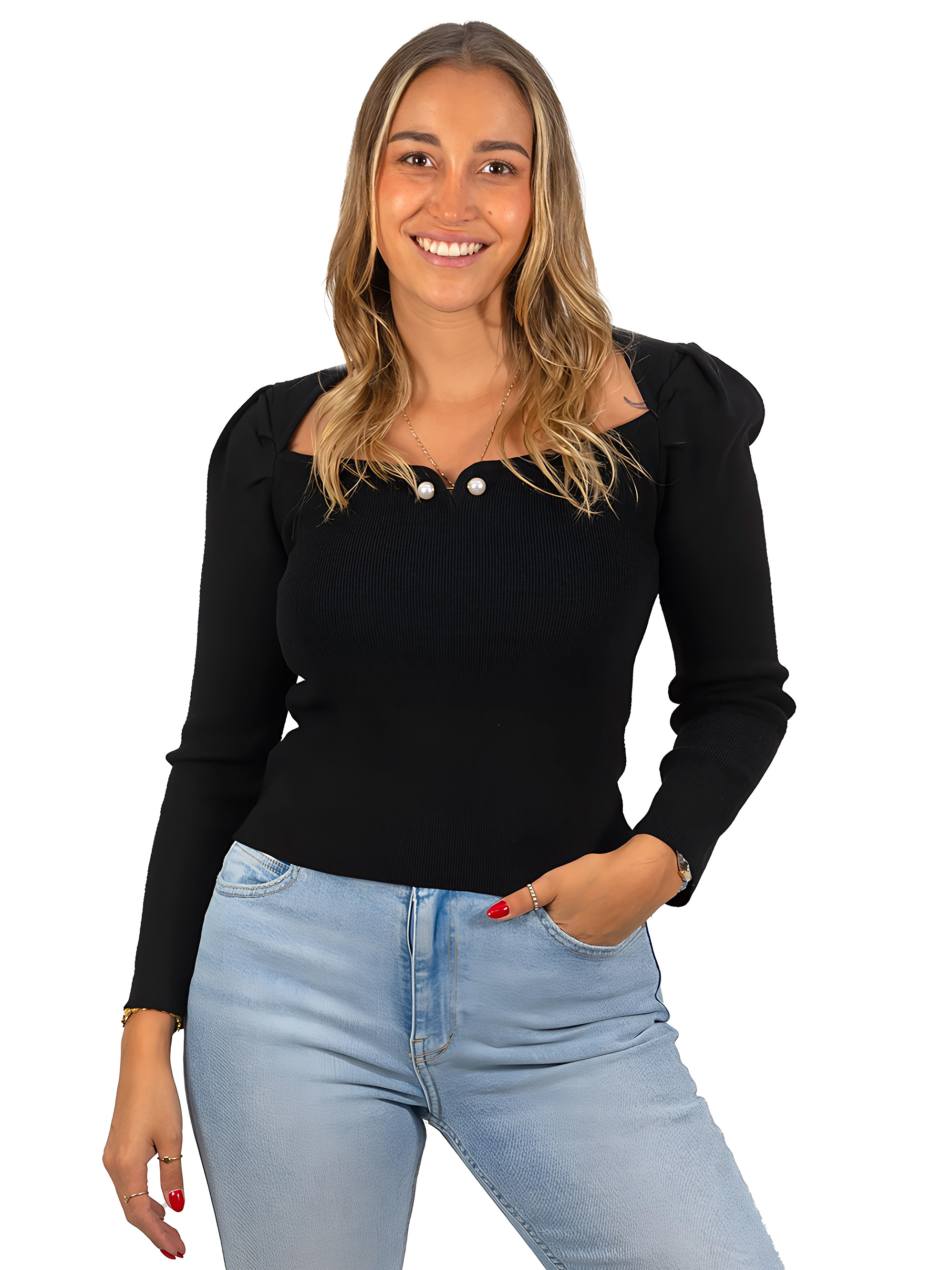 Sweater camiseta básico manga princesa colores 6