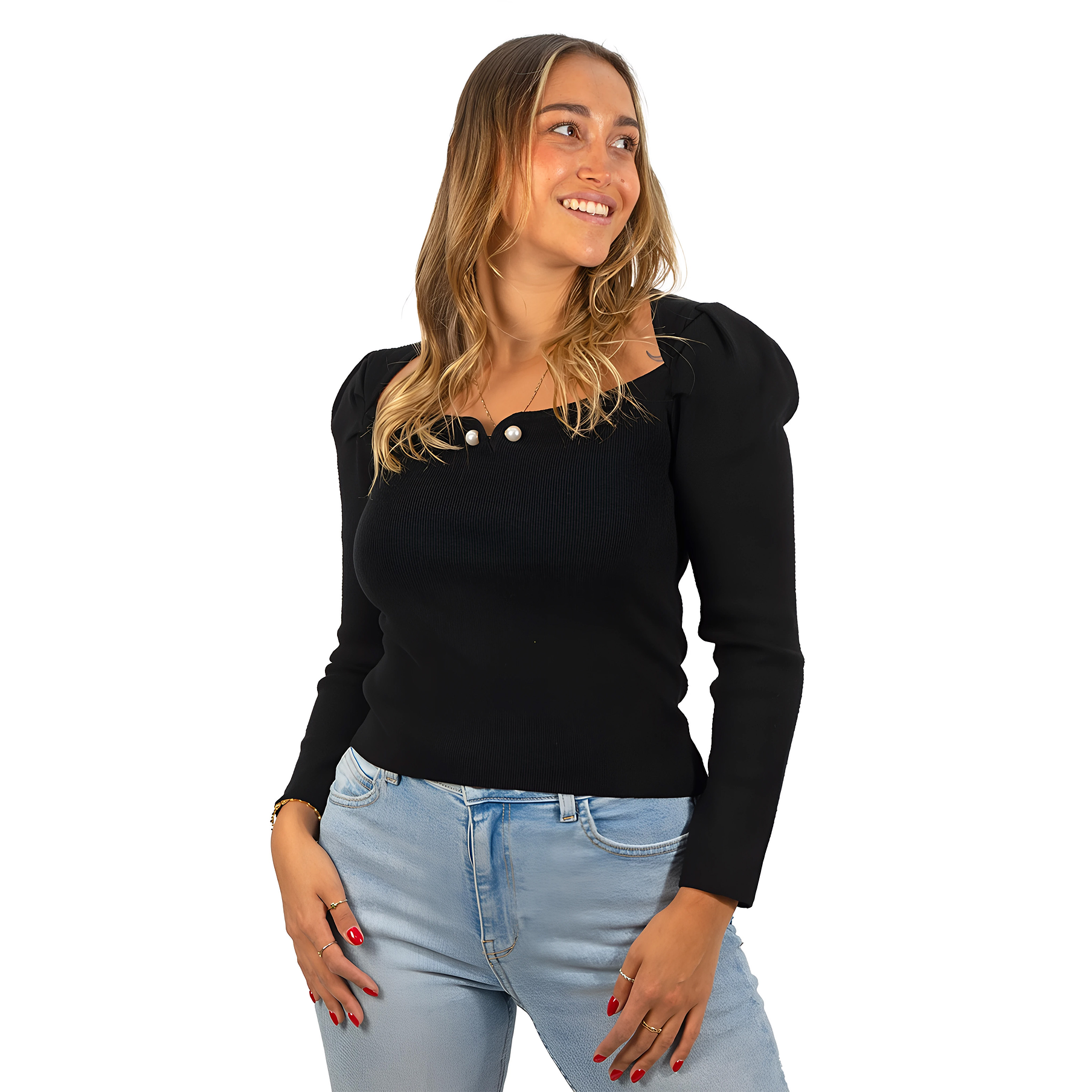 Sweater camiseta básico manga princesa colores 7