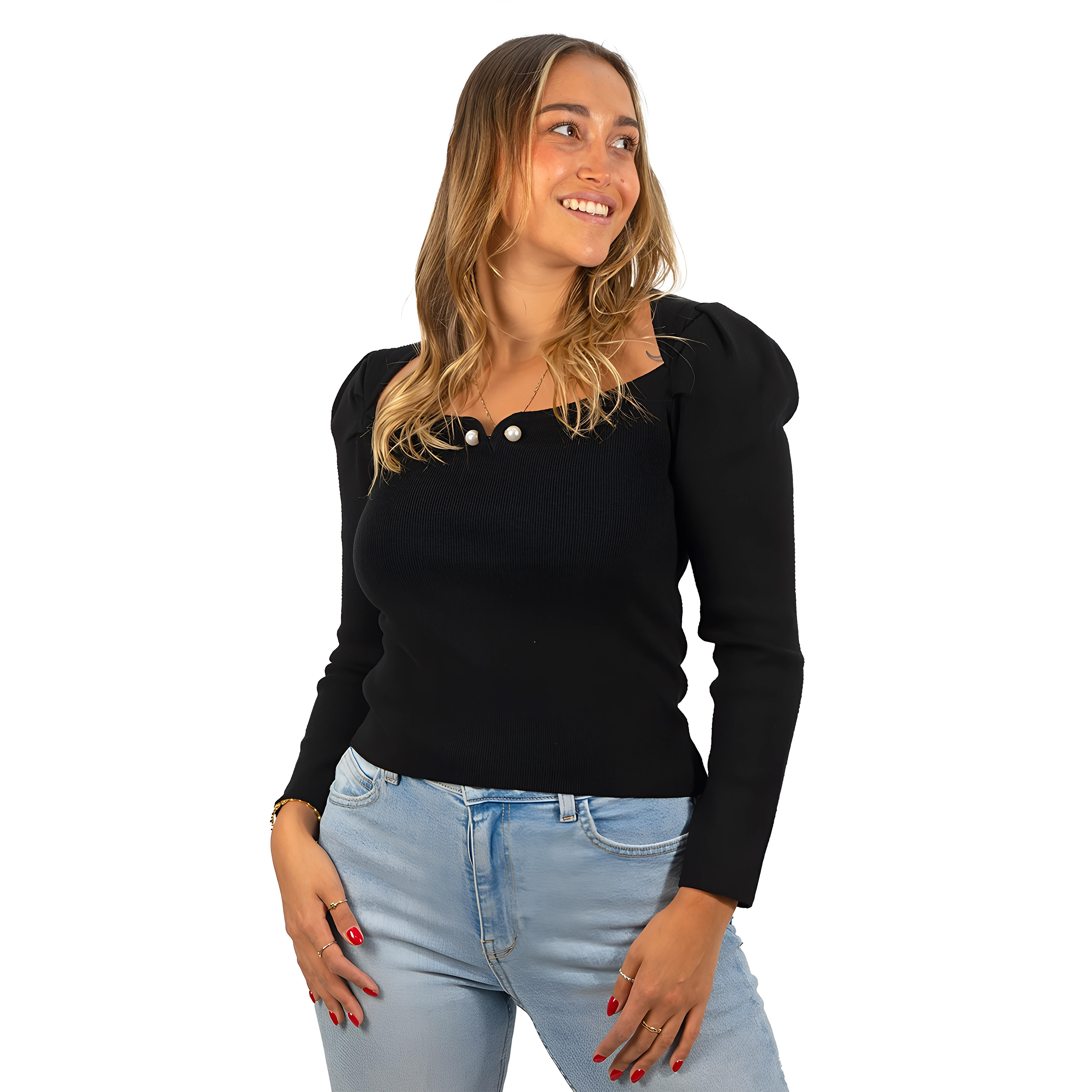 Sweater camiseta básico manga princesa colores 7