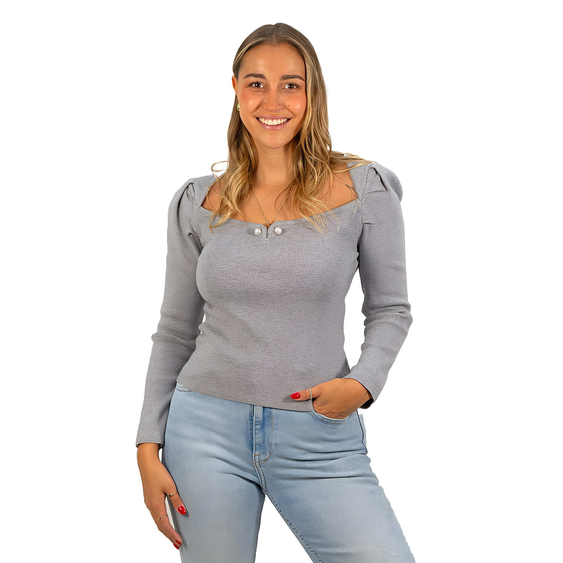 Sweater camiseta básico manga princesa colores 18