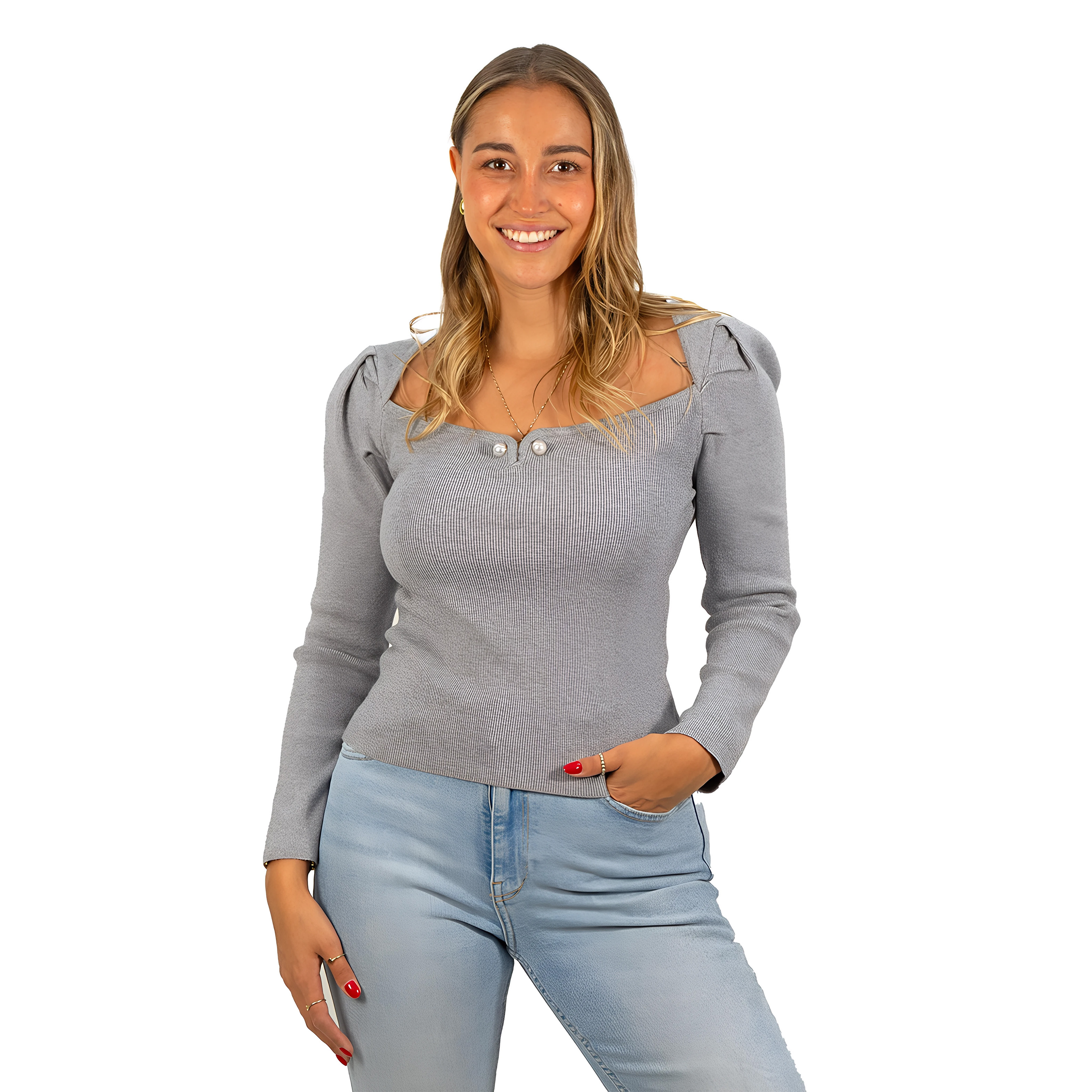 Sweater camiseta básico manga princesa colores 18