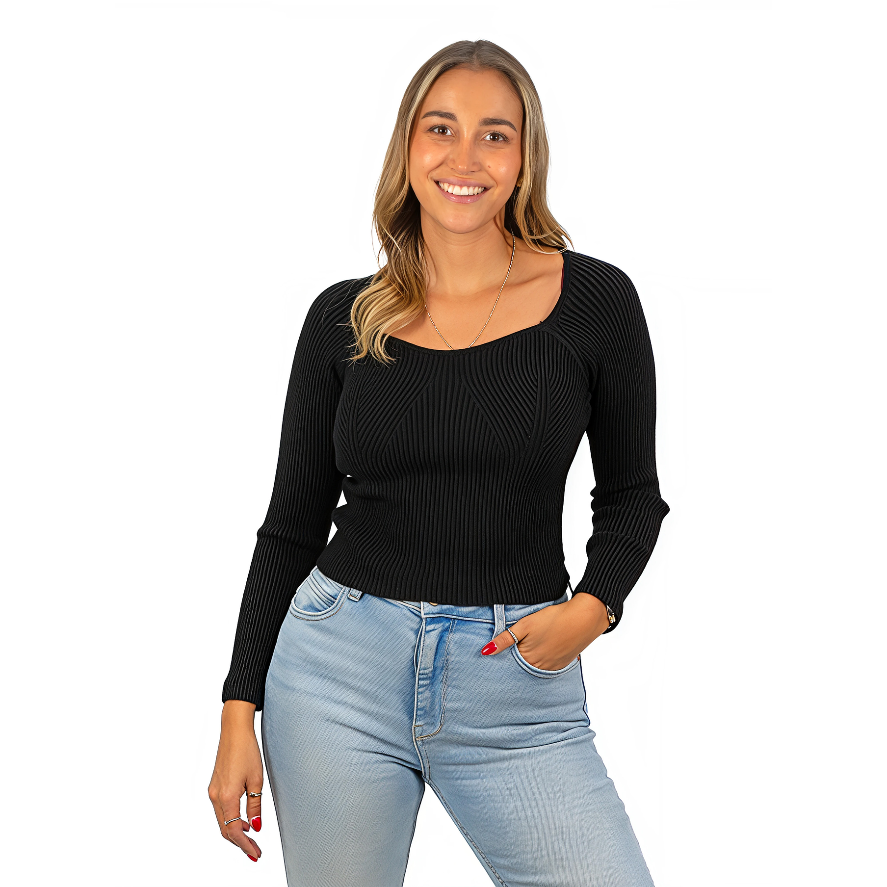 Camiseta sweater invierno colores crop mujer  3